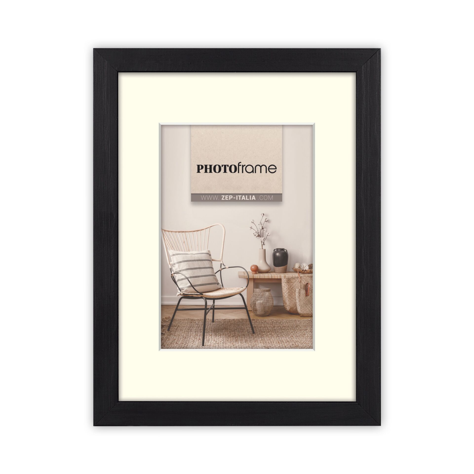 ZEP Malmo black      15x20/20x30  Holz mit Passepartout     V4523B