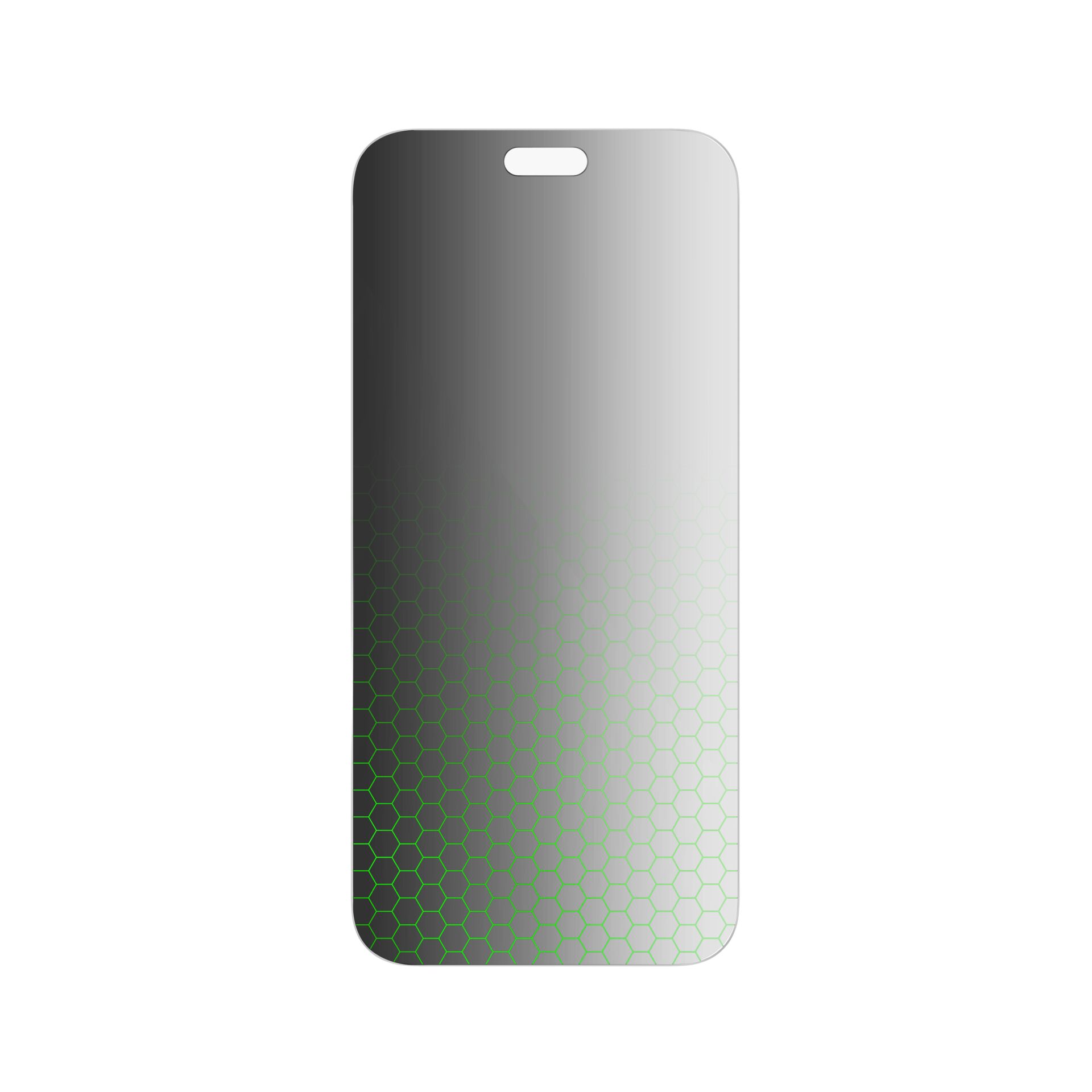 Bildschirmschutz, Gradient, Sechseckmuster, Schlankes Design, Schutzfolie