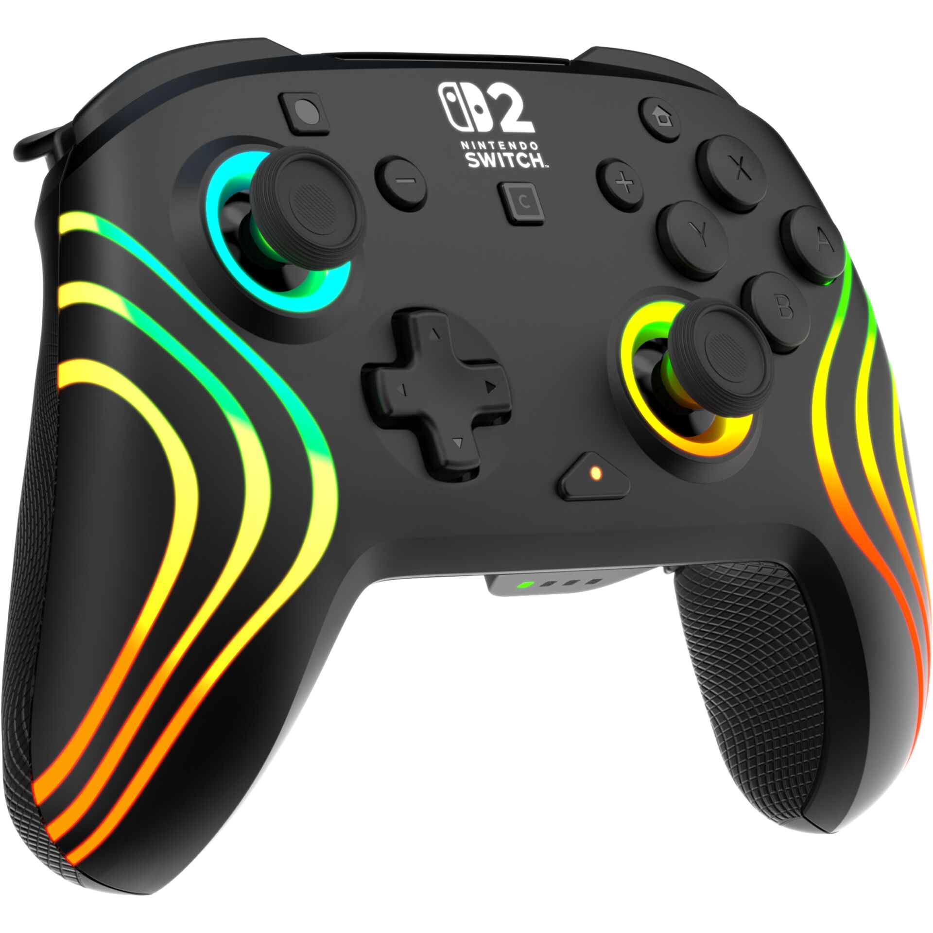 Nintendo Switch Pro Controller, Wireless gamepad, RGB lighting, ergonomic grip, D-pad