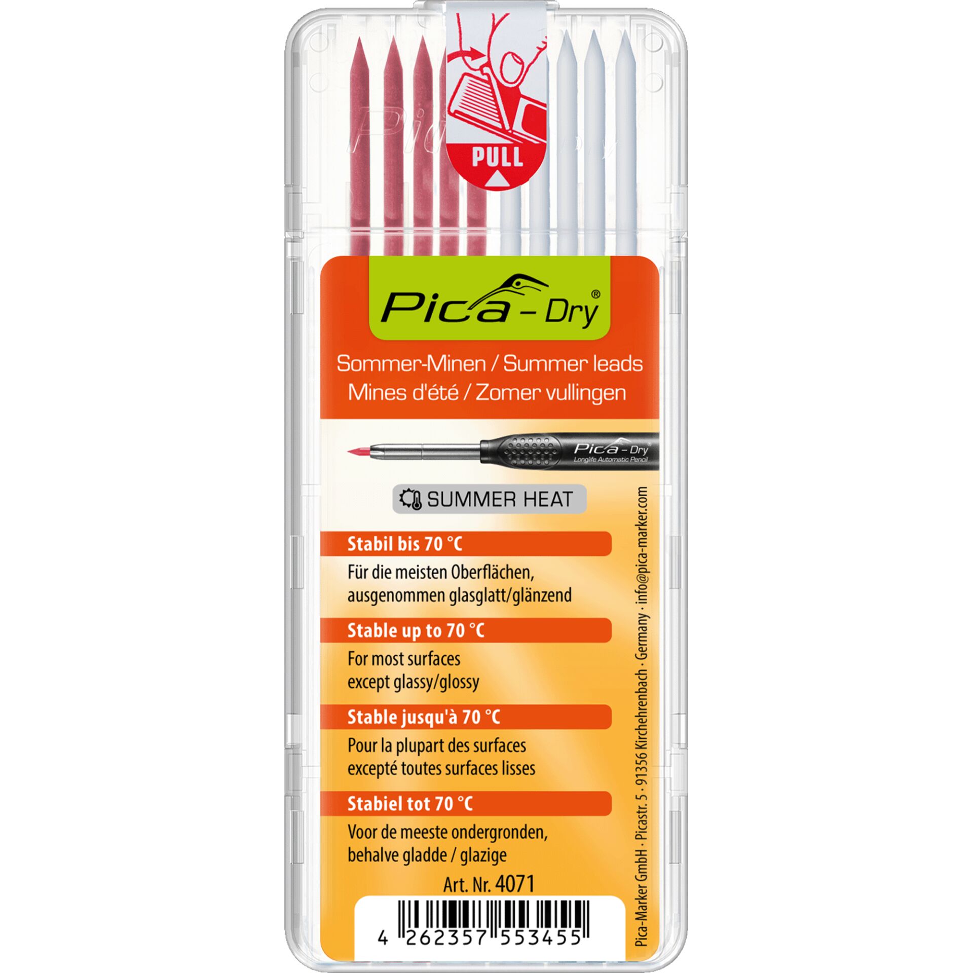 Pica-Dry, Sommerleitungen, Präzisionswerkzeug, Spitzer, Ersatzspitzen