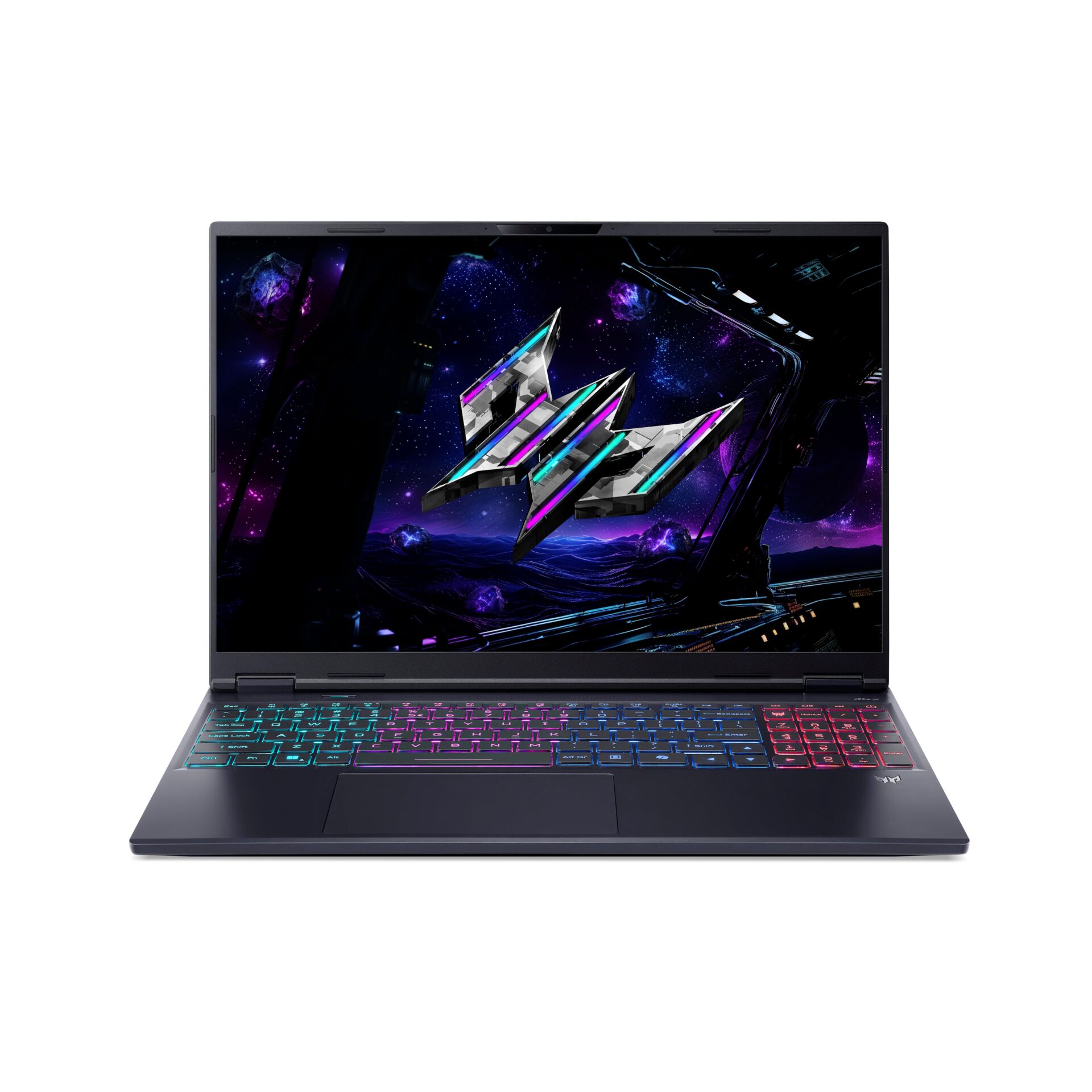 gaming-laptop, rgb-tastatur, laptop, crystal-graphik, weltraum-art