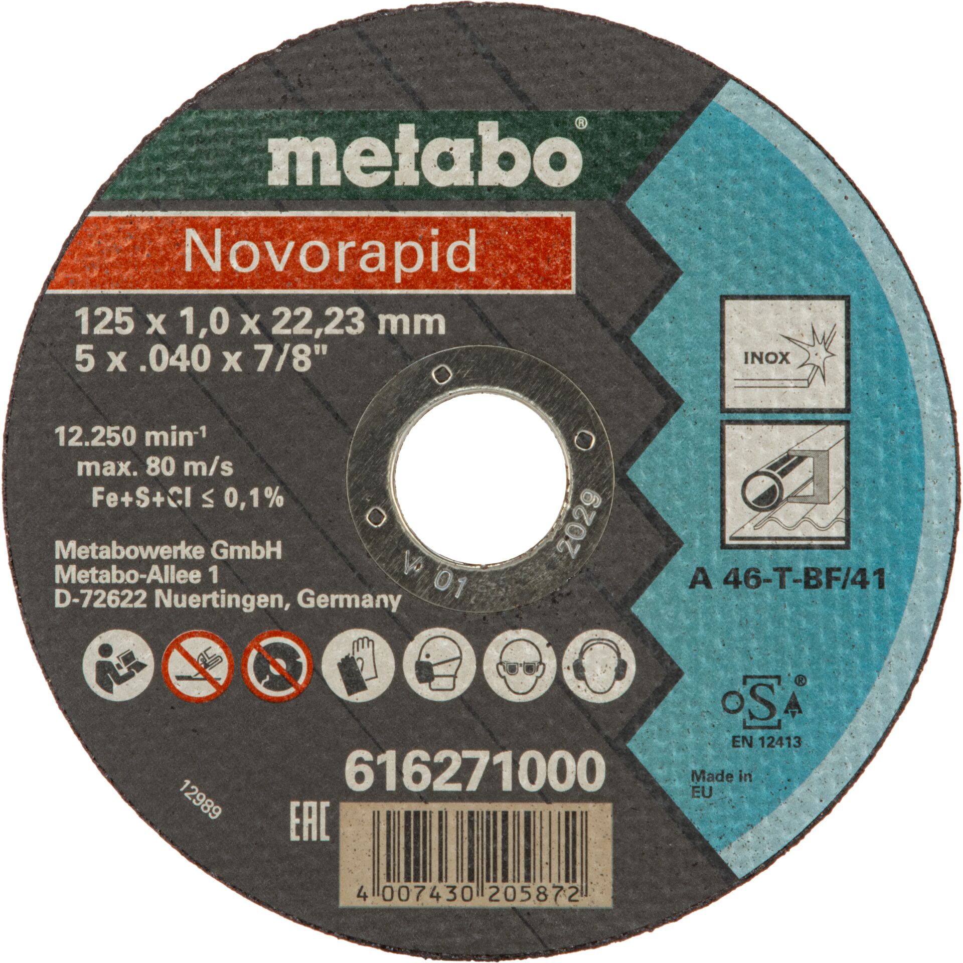Disk, Dvd, Trennscheibe, Schleifscheibe, 125 mm, Edelstahl, Dünne Scheibe