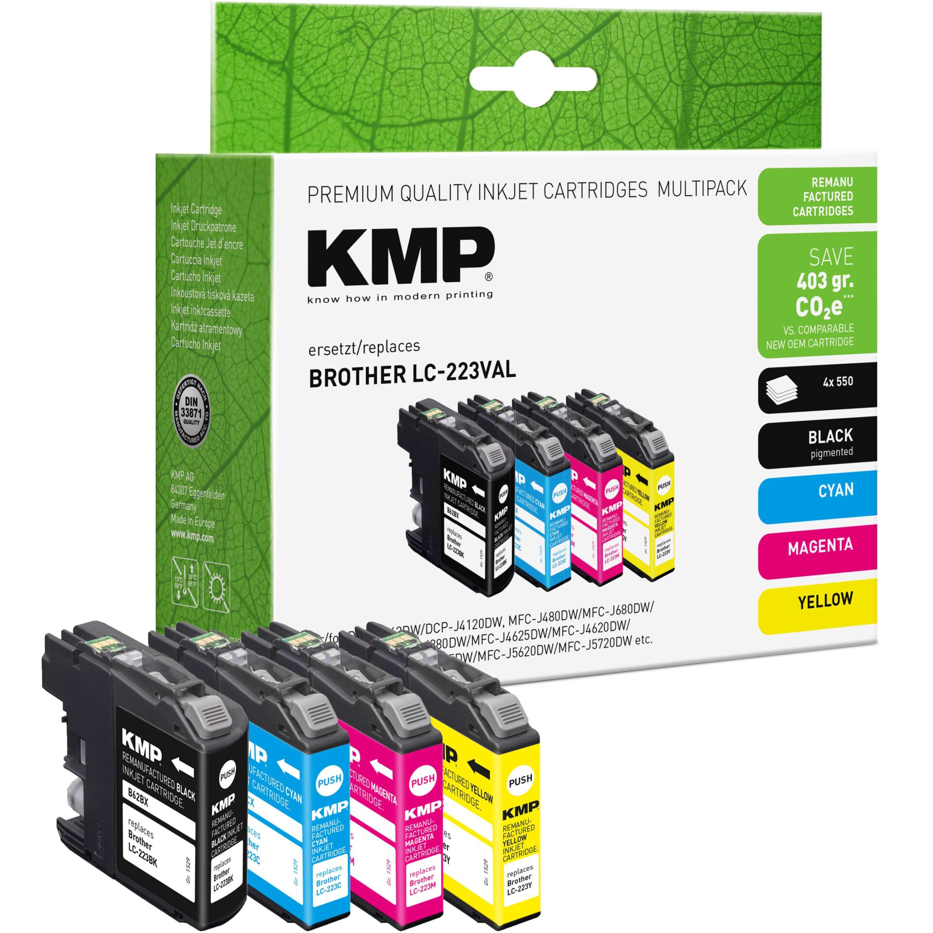 Computerausrüstung, Elektronik, Hardware, QR-Code, kmp toner, inktjet cartridge, multicolor cartridge, replacements, brother lc-223val