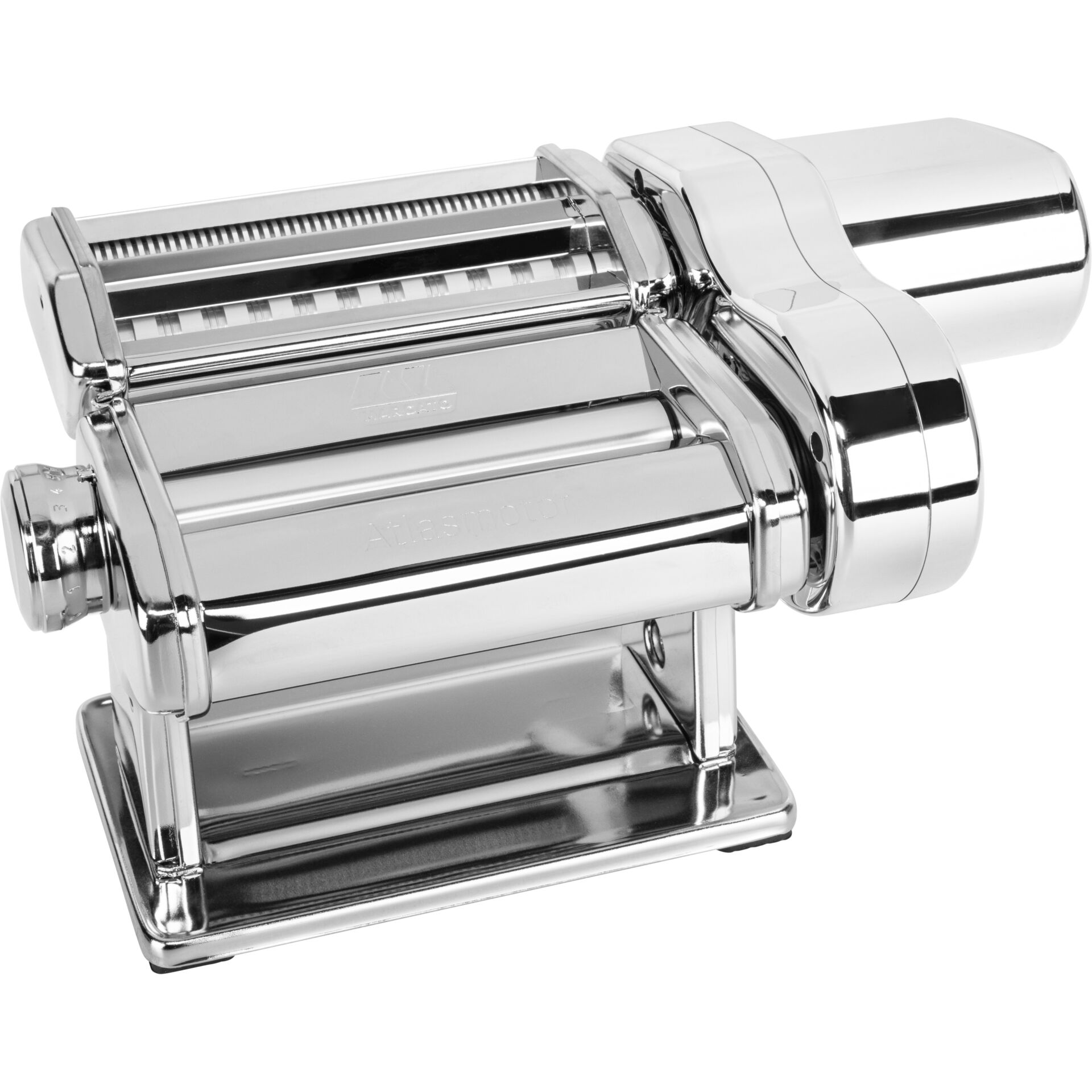 Nudelmaschine, Pasta-Maschine, Stahl, Chrom, Manuelle Knetmaschine