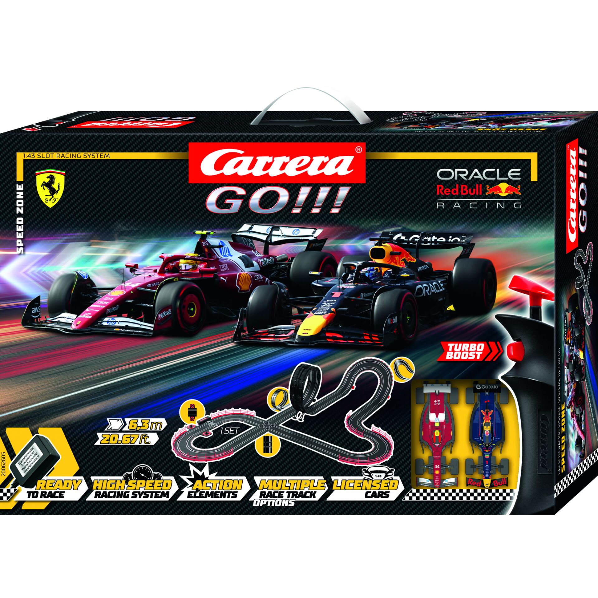 Slot-Auto, Go!!!, Rennset, Ferrari, Turbo Boost