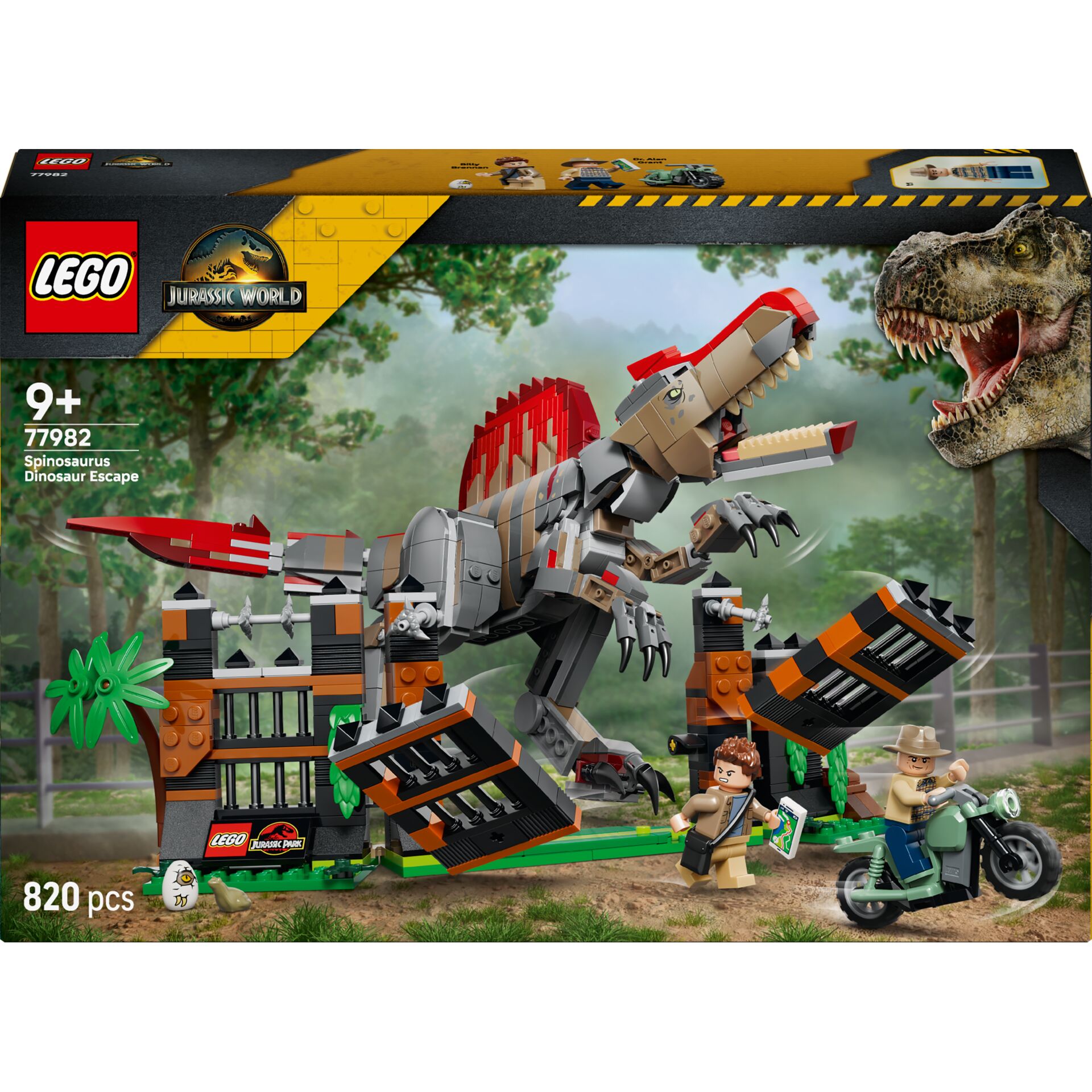 Dinosaurier Set, T-Rex, Jurassic World, Konstruktionsbausteine, 820 Teile