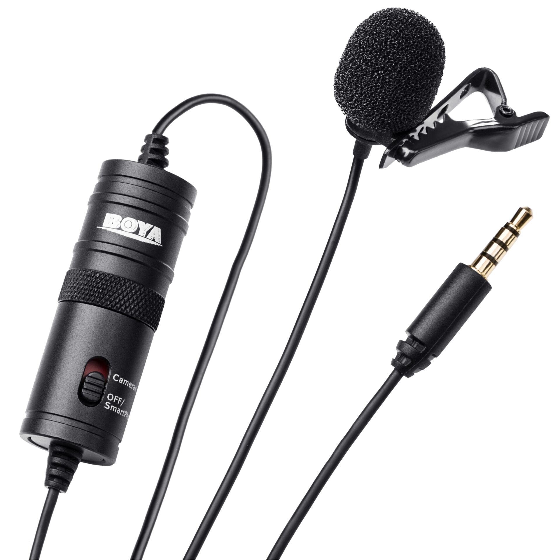 Lavalier microphone, Clip-on microphone, Ansteckmikrofon, 3.5mm jack, Kabelgebundenes Mikrofon