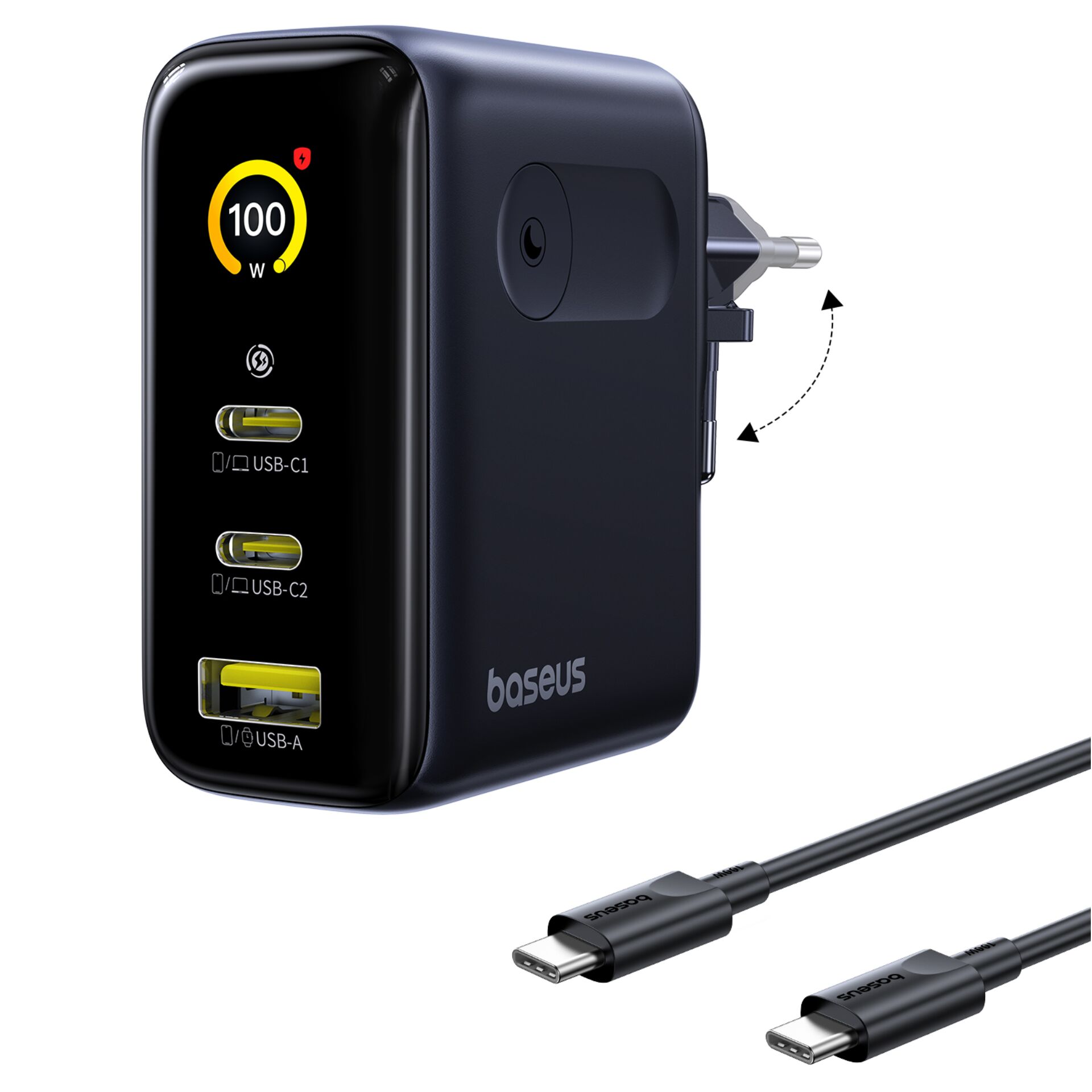 USB-C hub, Car charger, USB-A, USB-C, Baseus