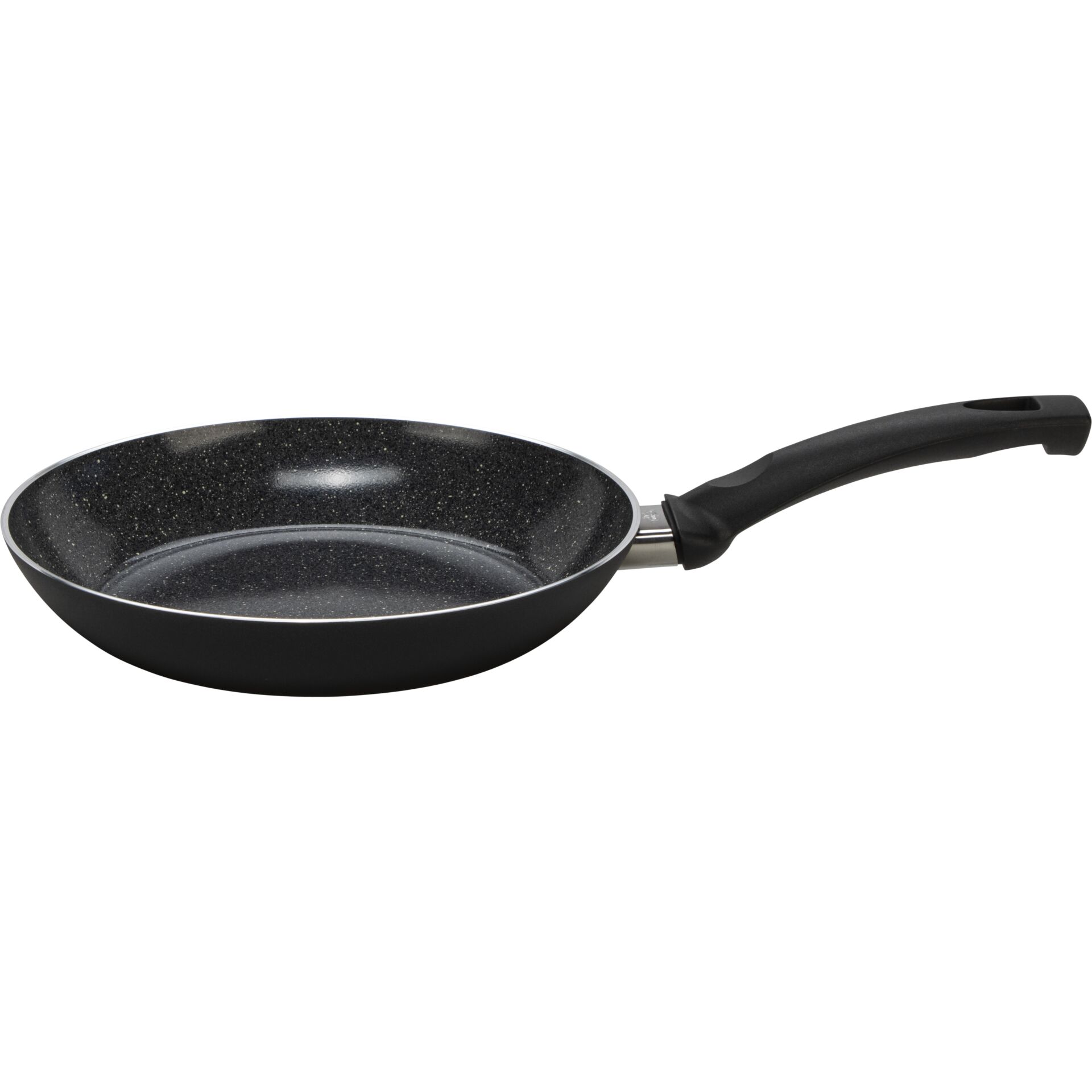 Pfannenpfanne, Antihaft, Steinoptik, Gehäuse aus Metall, Schwarz