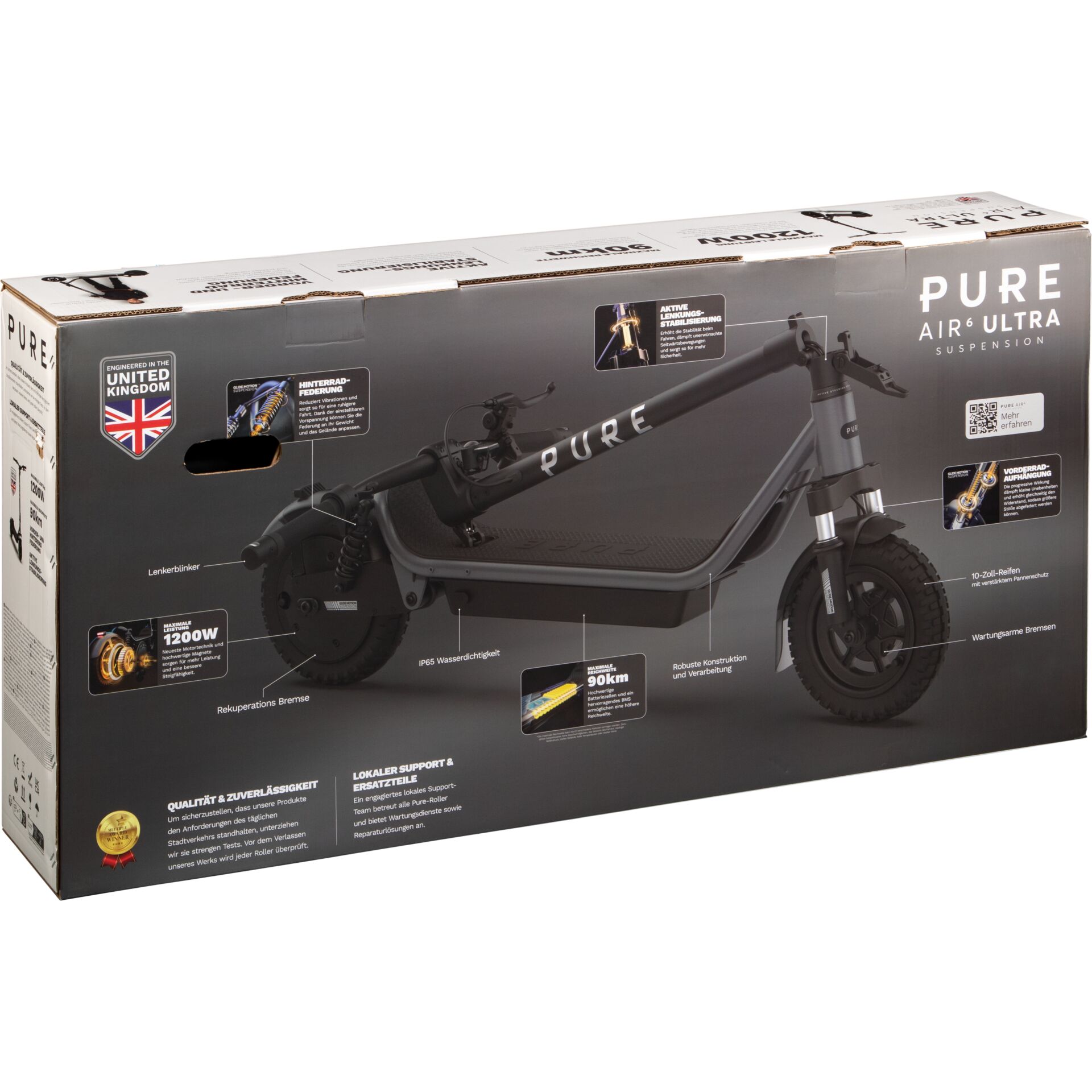 E-Scooter, Faltbike?, Elektrisches Fahrzeug, Falt-Scooter, Pure Air Ultra?