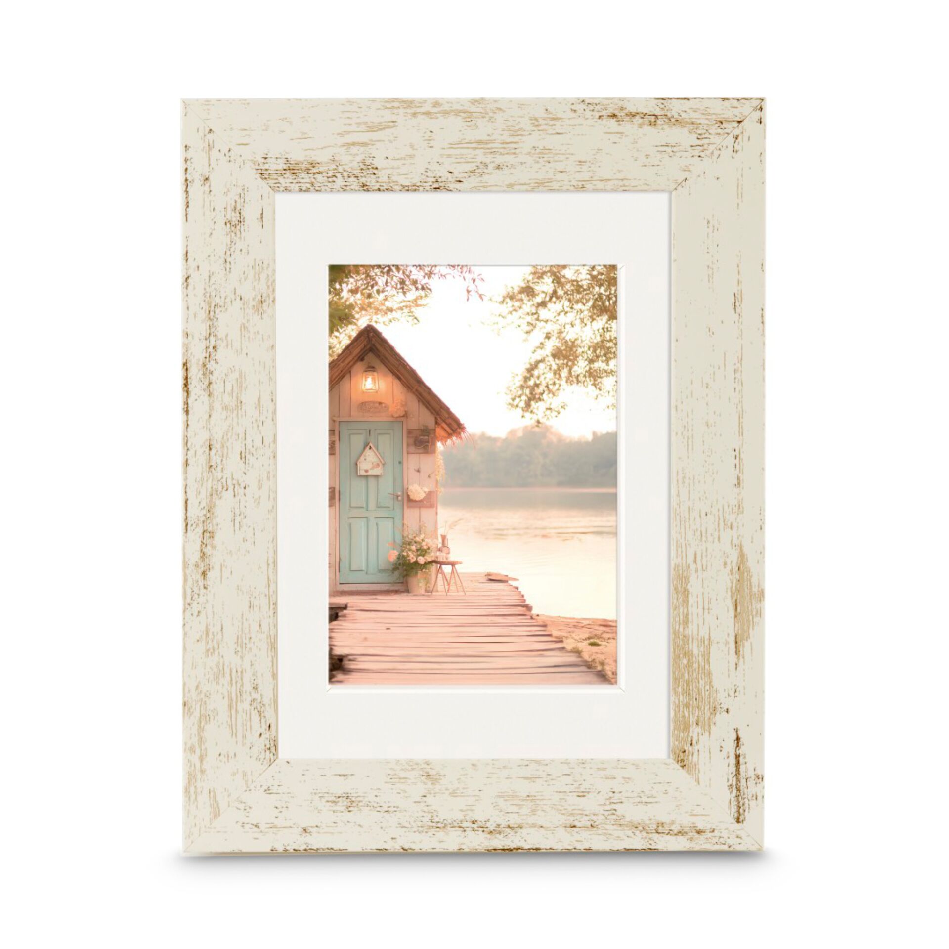 Bildrahmen, Rustikaler Rahmen, Vintage Look, Holzrahmen, Foto Collage