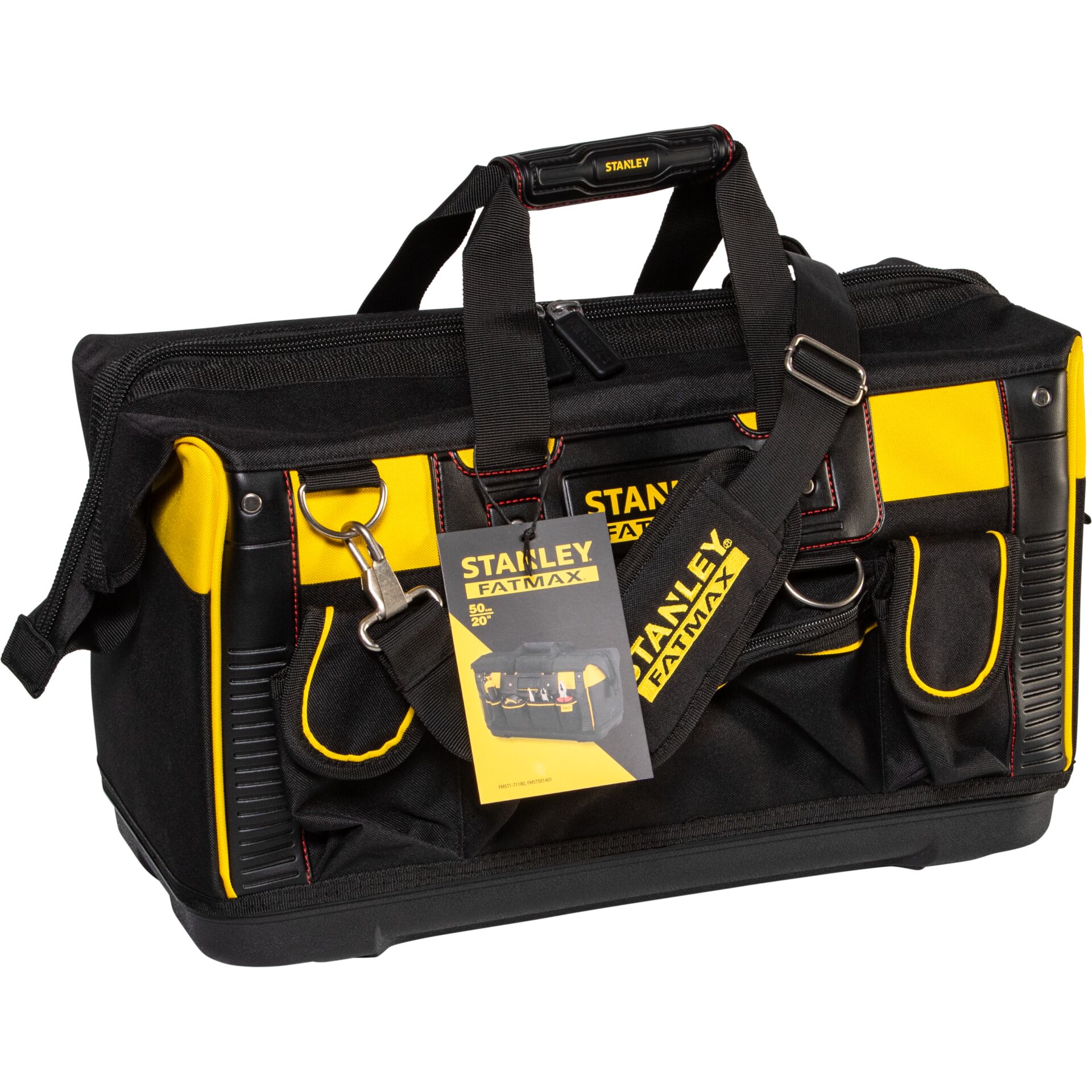 werkzeugtasche, uffertasche, handgurt/tasche, gelbe akzente, stanley fatmax, Werkzeugtasche, Werkstattbeutel, Schwarz Gelb, Stanley FatMax, Werkzeug-Organizer