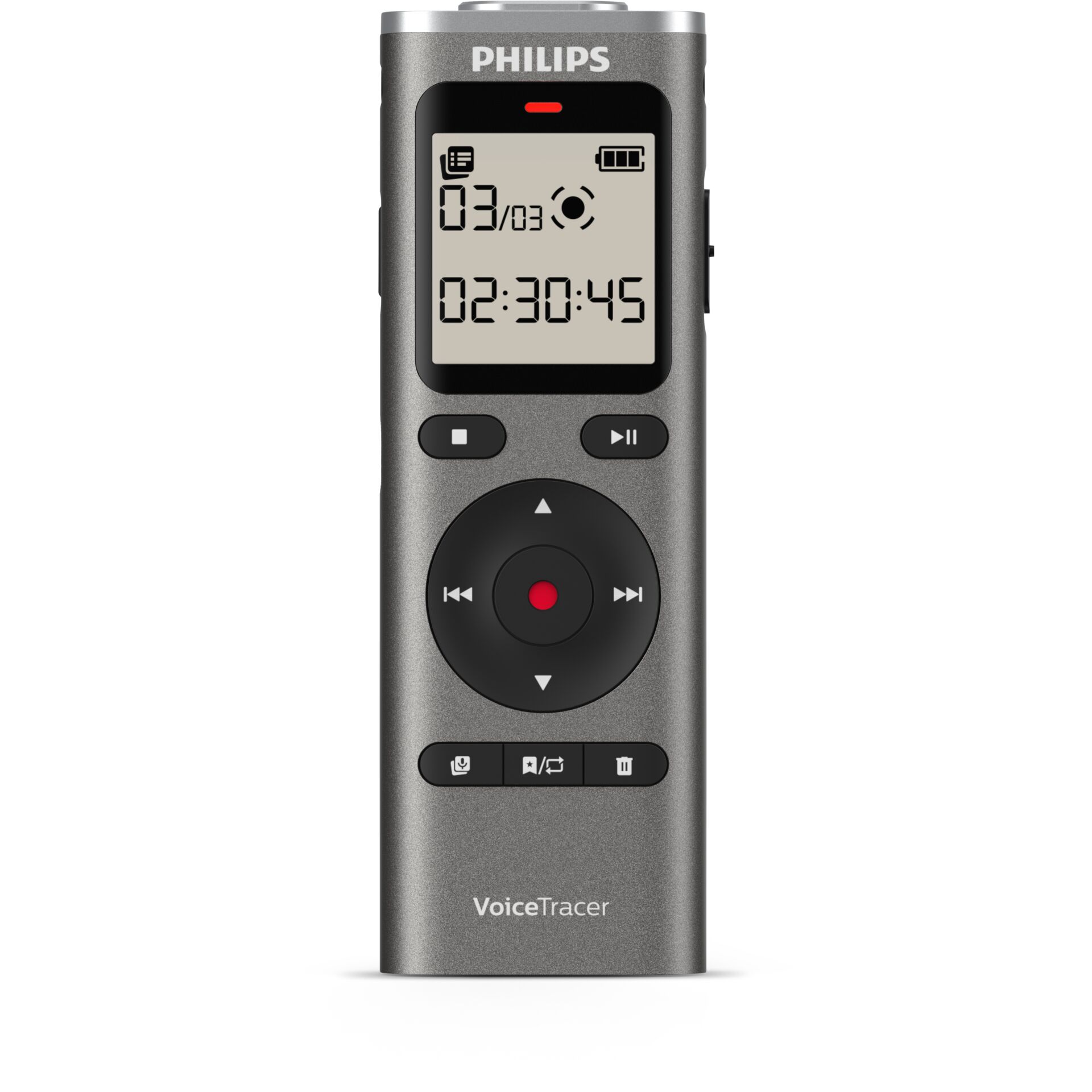 Sprachrekorder, Audio Recorder, Voice Recorder, Digital Display, Philips