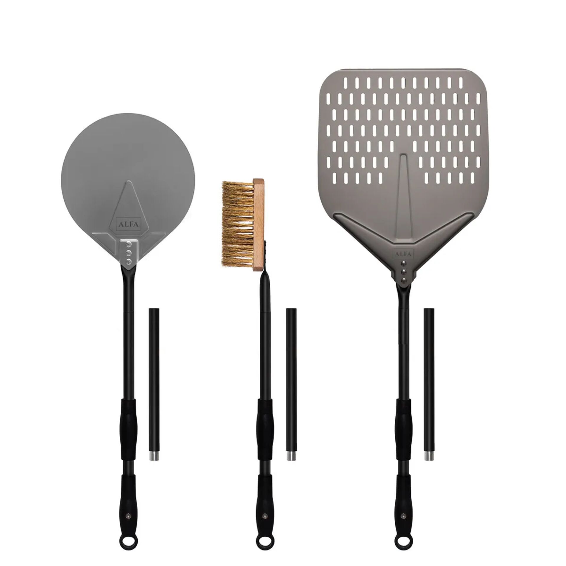 Pizzaschaufel, Besen, Schaufel-Set, Grillwerkzeug, Kochzubehör