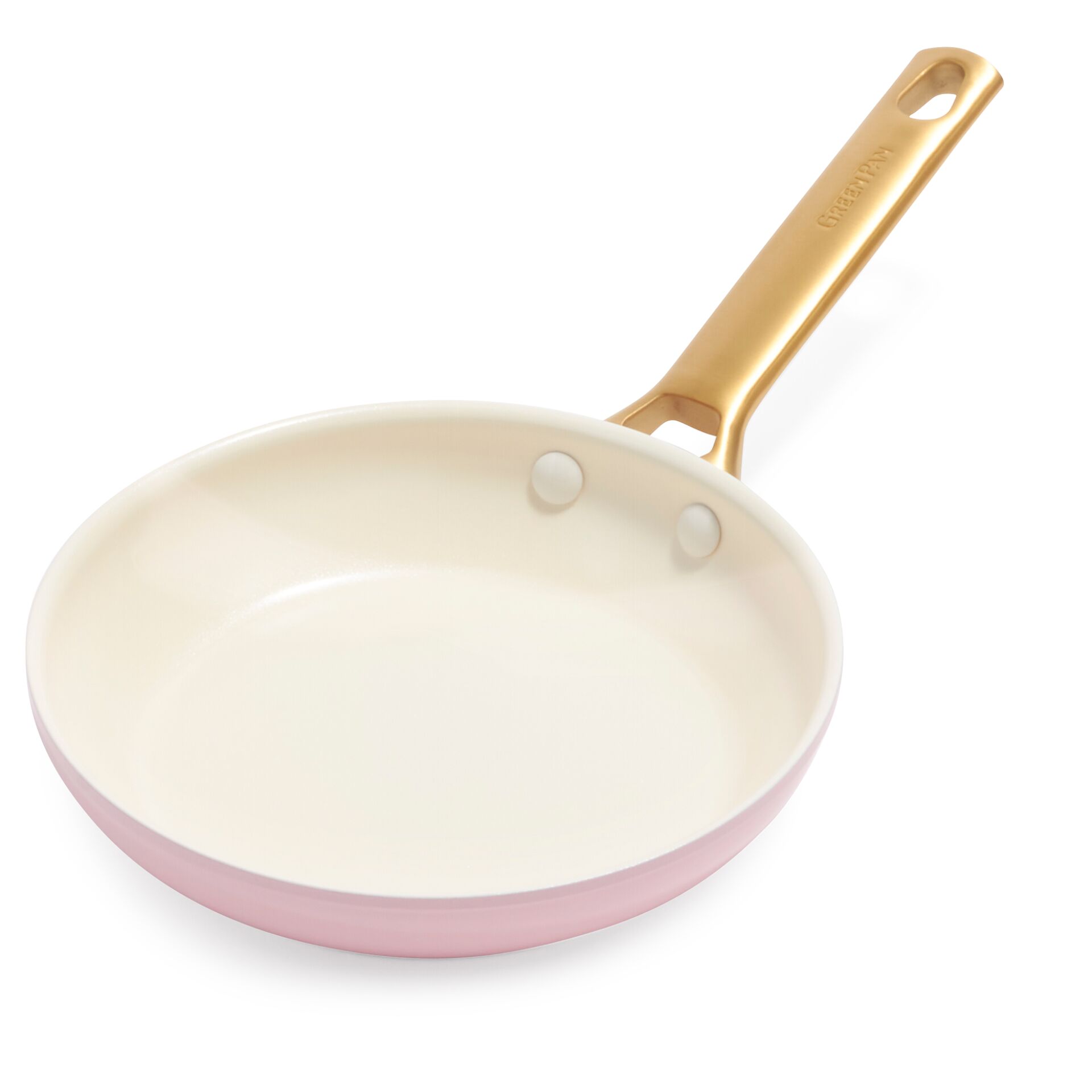 Pfanne, Rosa, Antihaft, Edelstahlgriff, Bratpfanne