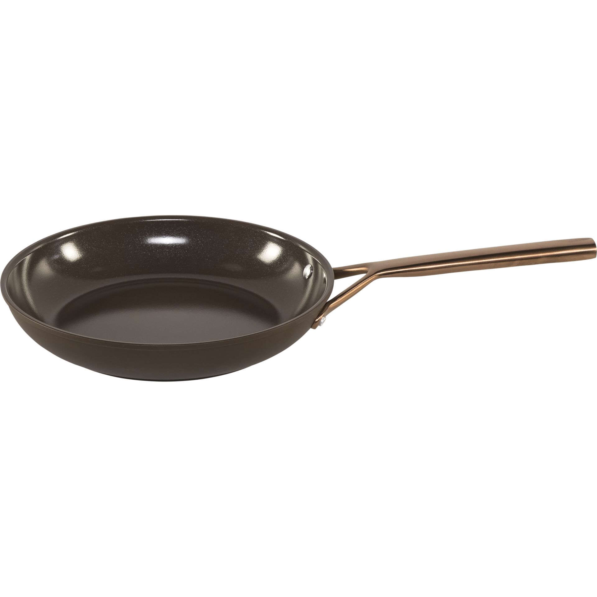 Pfanne, Bratpfanne, Antihaft, Metallgriff, rund