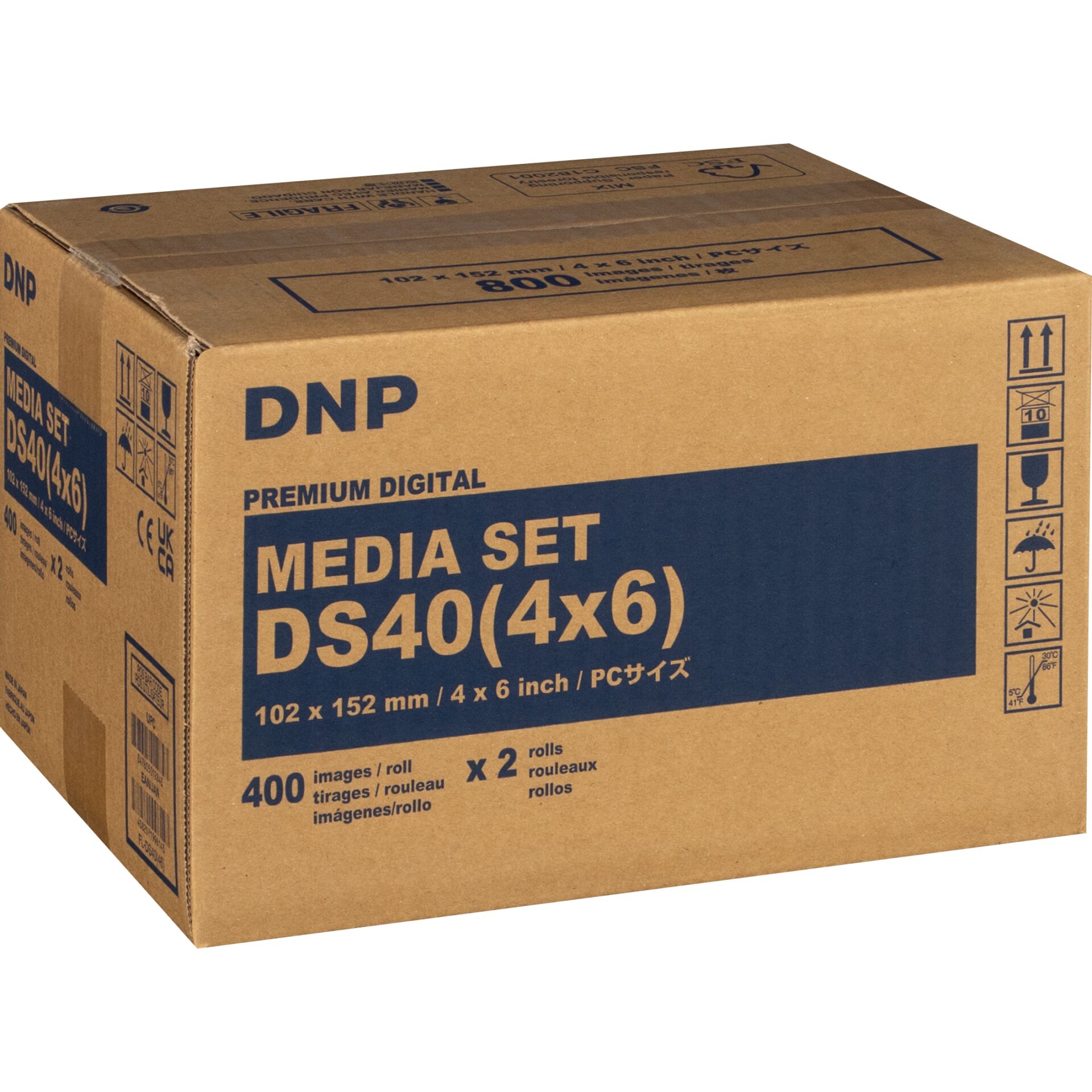 Kiste, Karton, Lieferung des Pakets, Person, Kunstkartonbox, DNP Mediabox, DS40(4x6), 400 Bilder, Rollenbox
