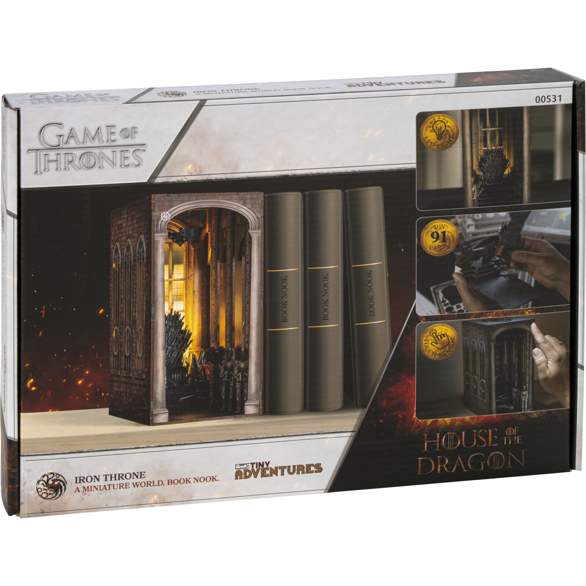 Game of Thrones, Miniature book set, Dragon house, Iron Throne, Book Nook