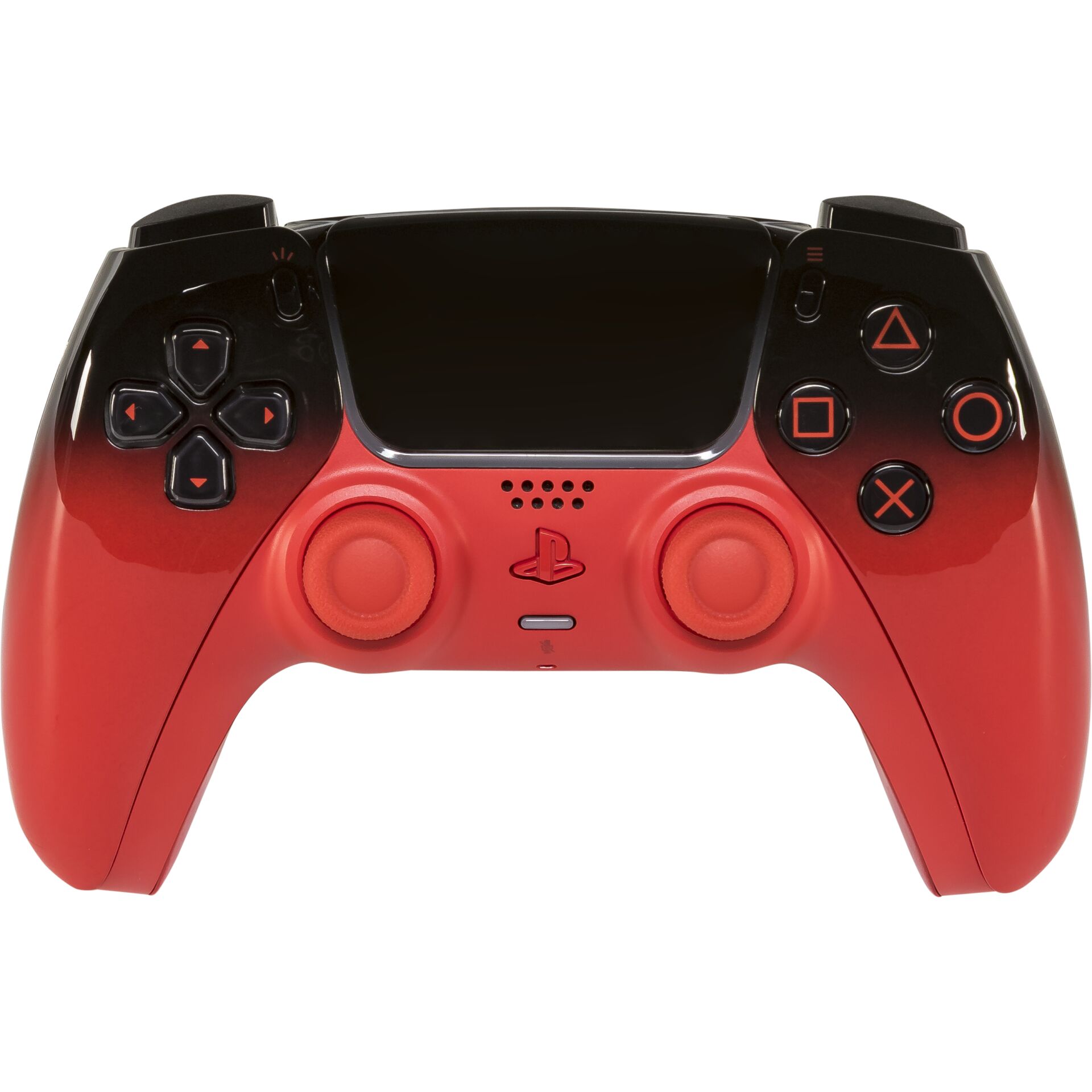 PlayStation 5 controller, DualSense, roter Controller, kabelloser Gamepad, Gaming-Zubehör