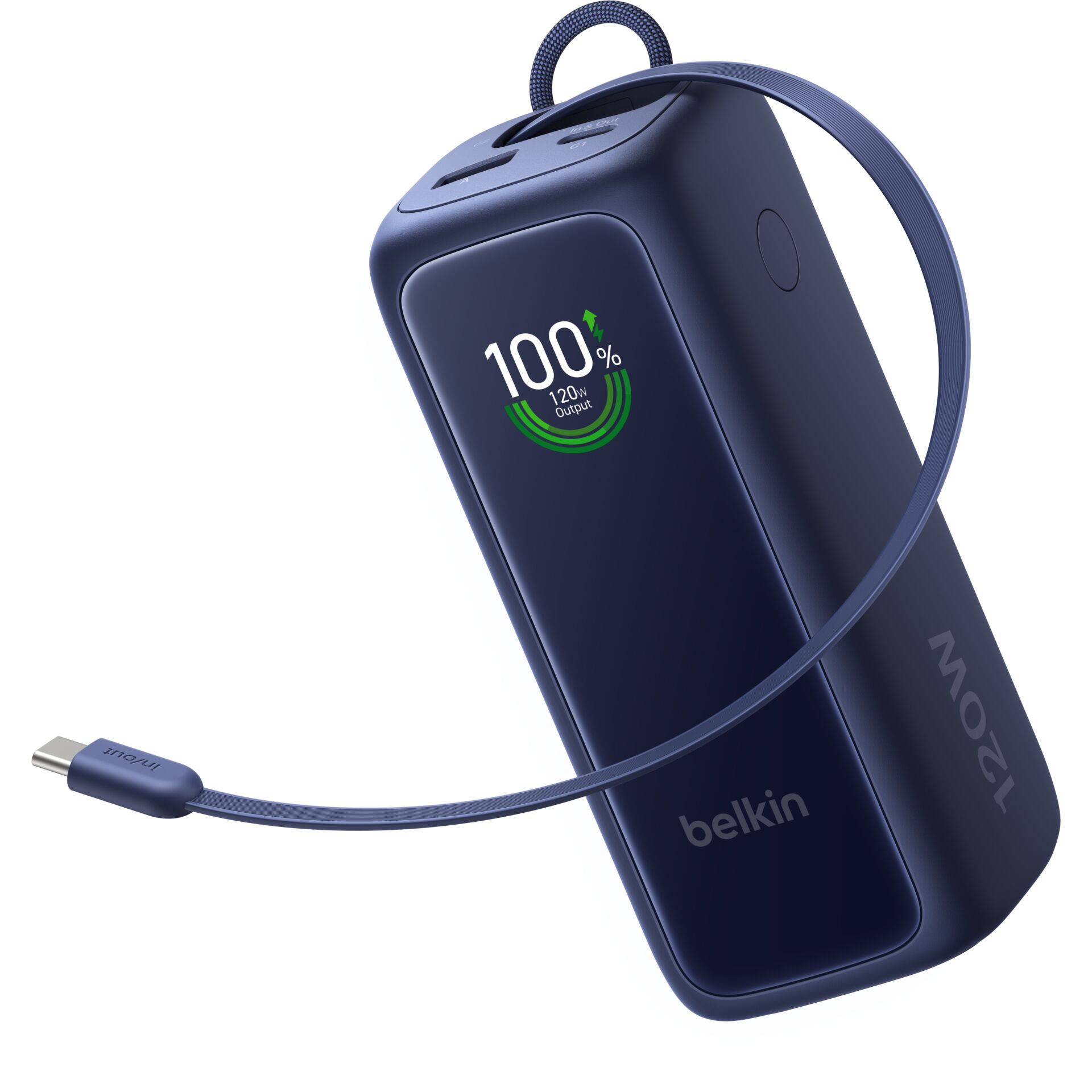 Powerbank, USB-C, 120W, 100%, Belkin