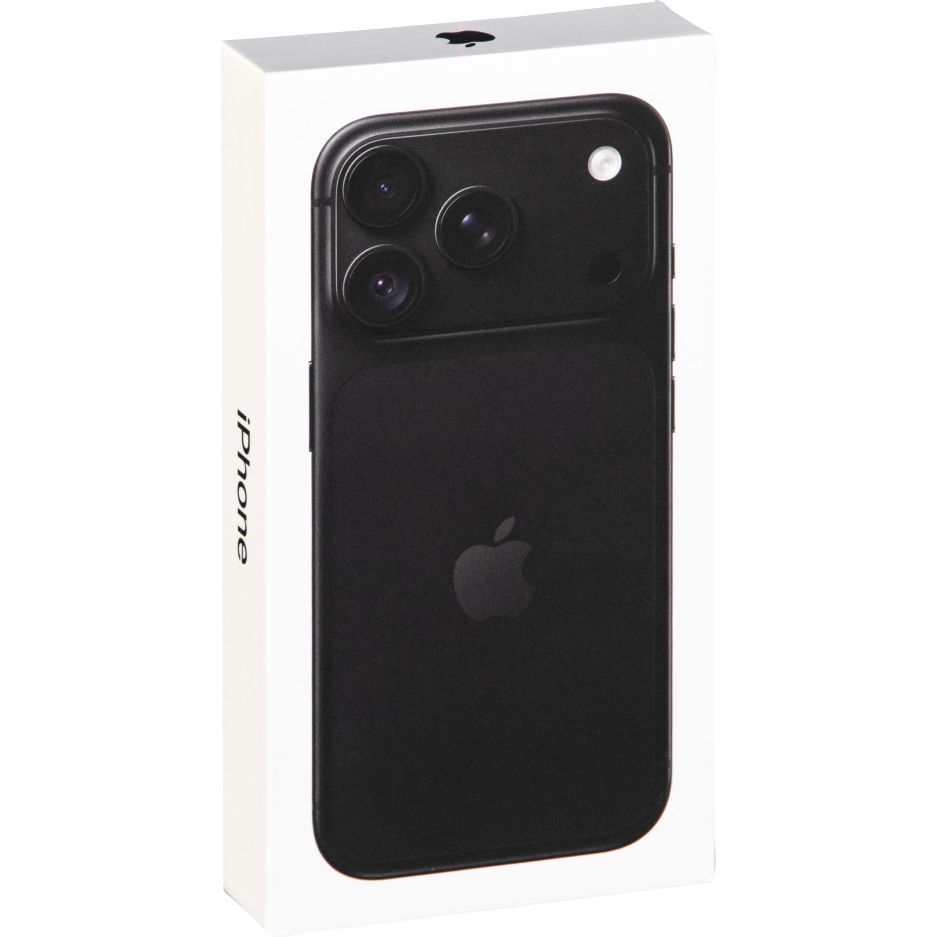 smartphone, iPhone, schwarz, Triple-Kamera, Verpackung