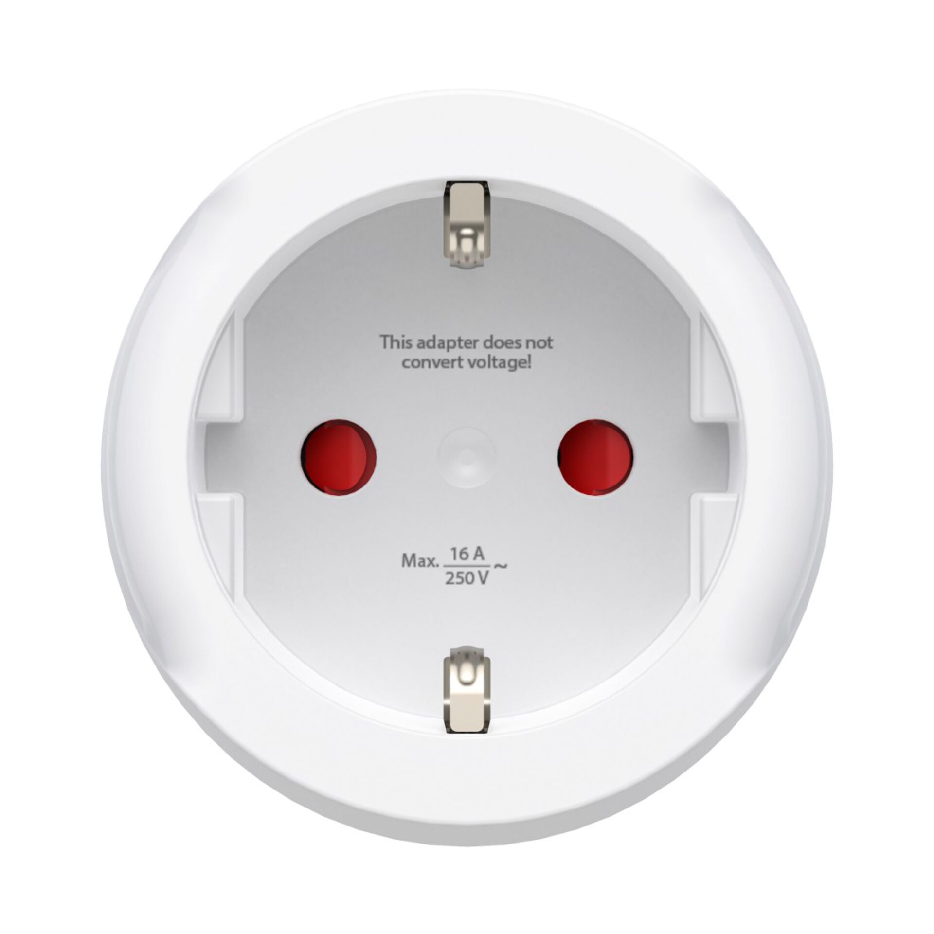 adapter, runde steckdose, eu-steckdose, zwei-pin, keine spannungsumwandlung