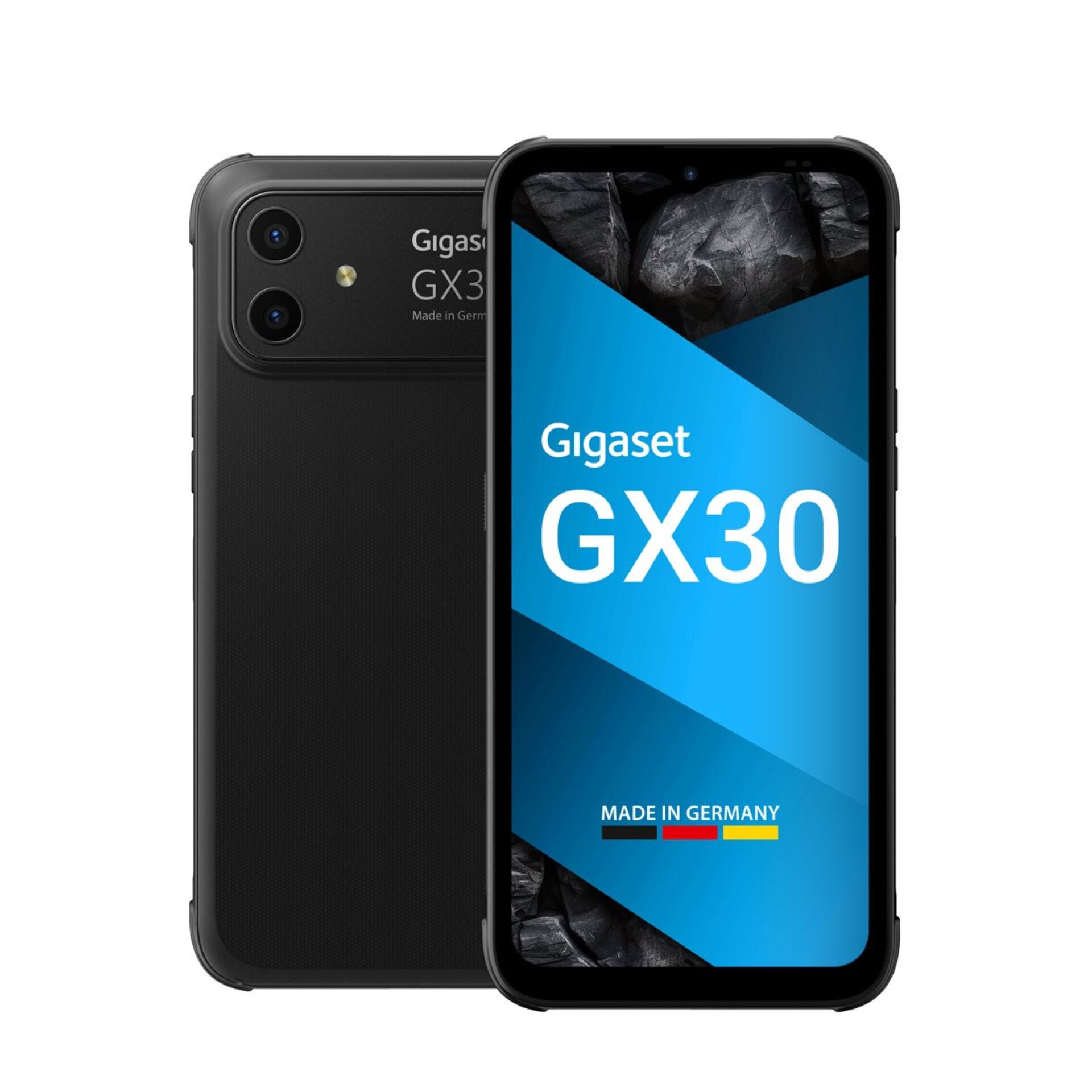 smartphone, gx30, dual cameras, black, made in germany