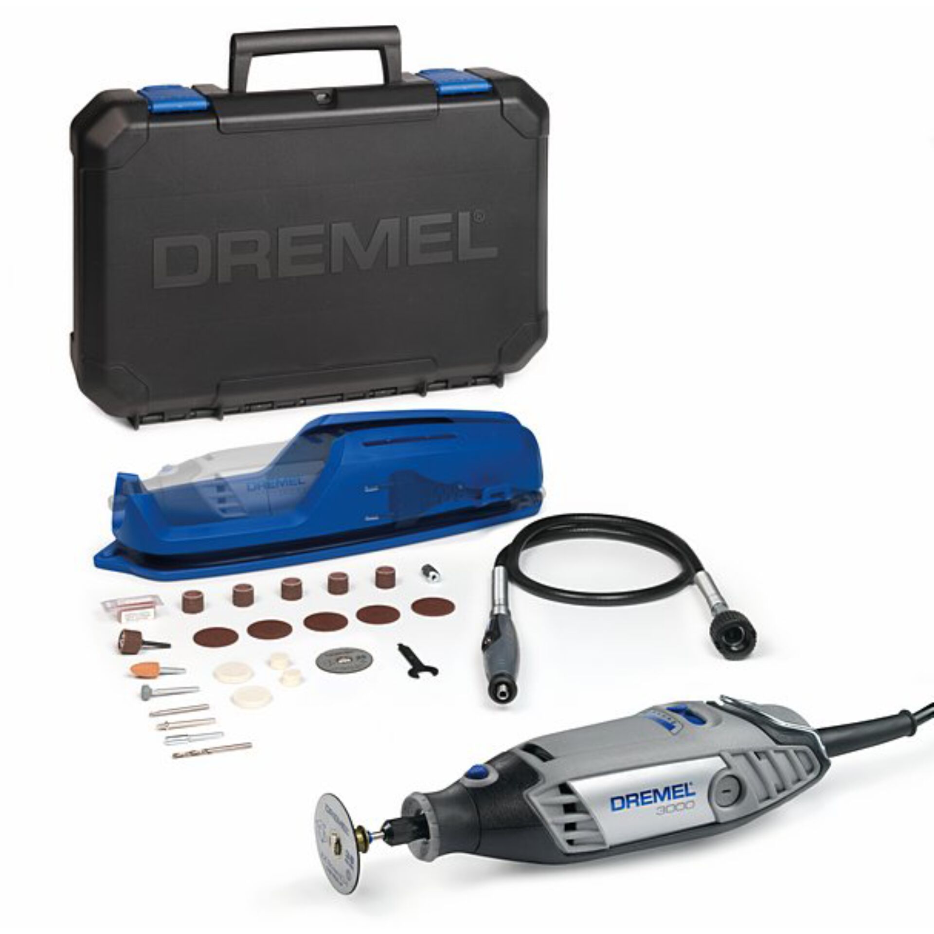 Multitool, Winkelmaschine, Elektrischer Schleifer, Zubehörset, Kunststoffe