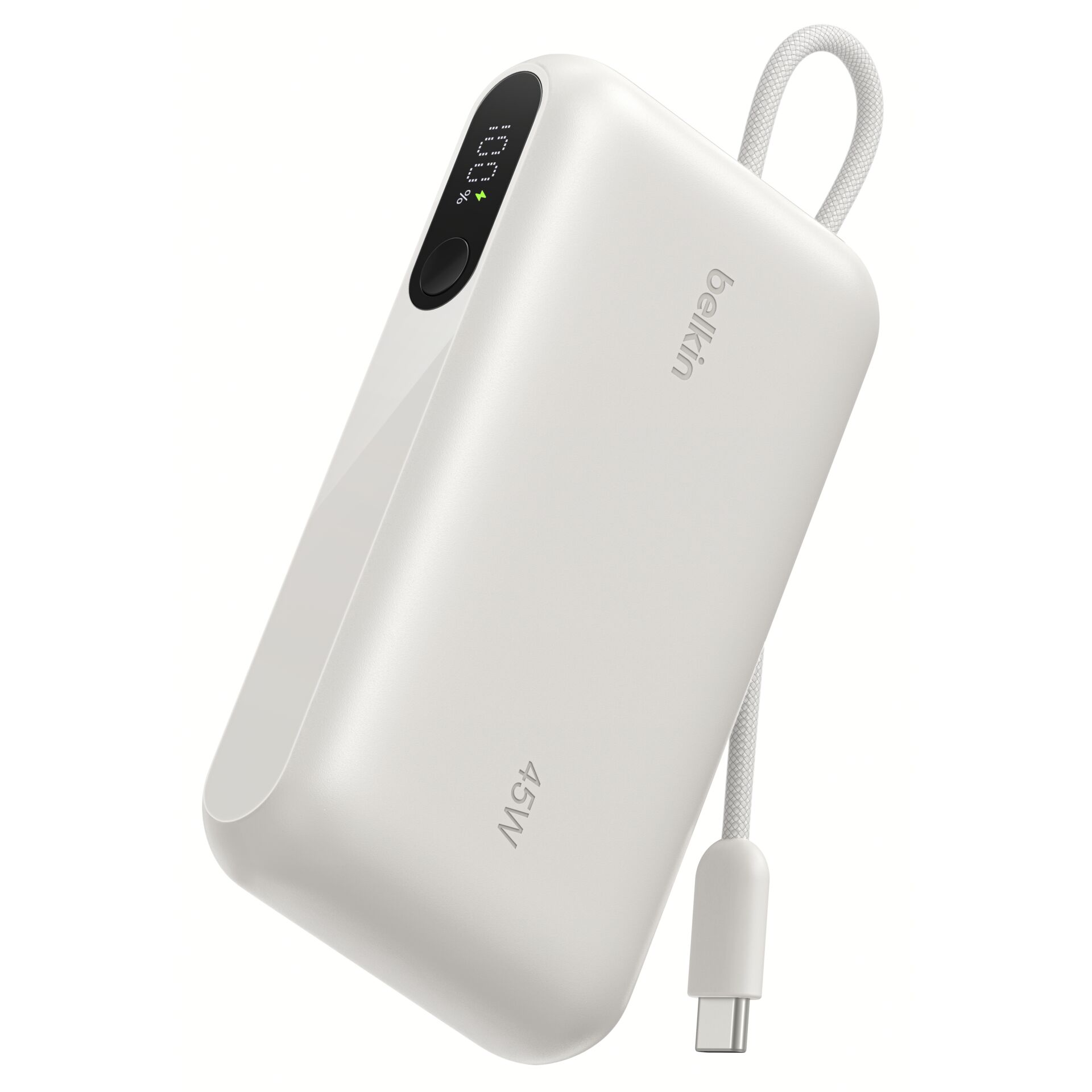 Power Bank, 60W, USB-C, PD, Weiß