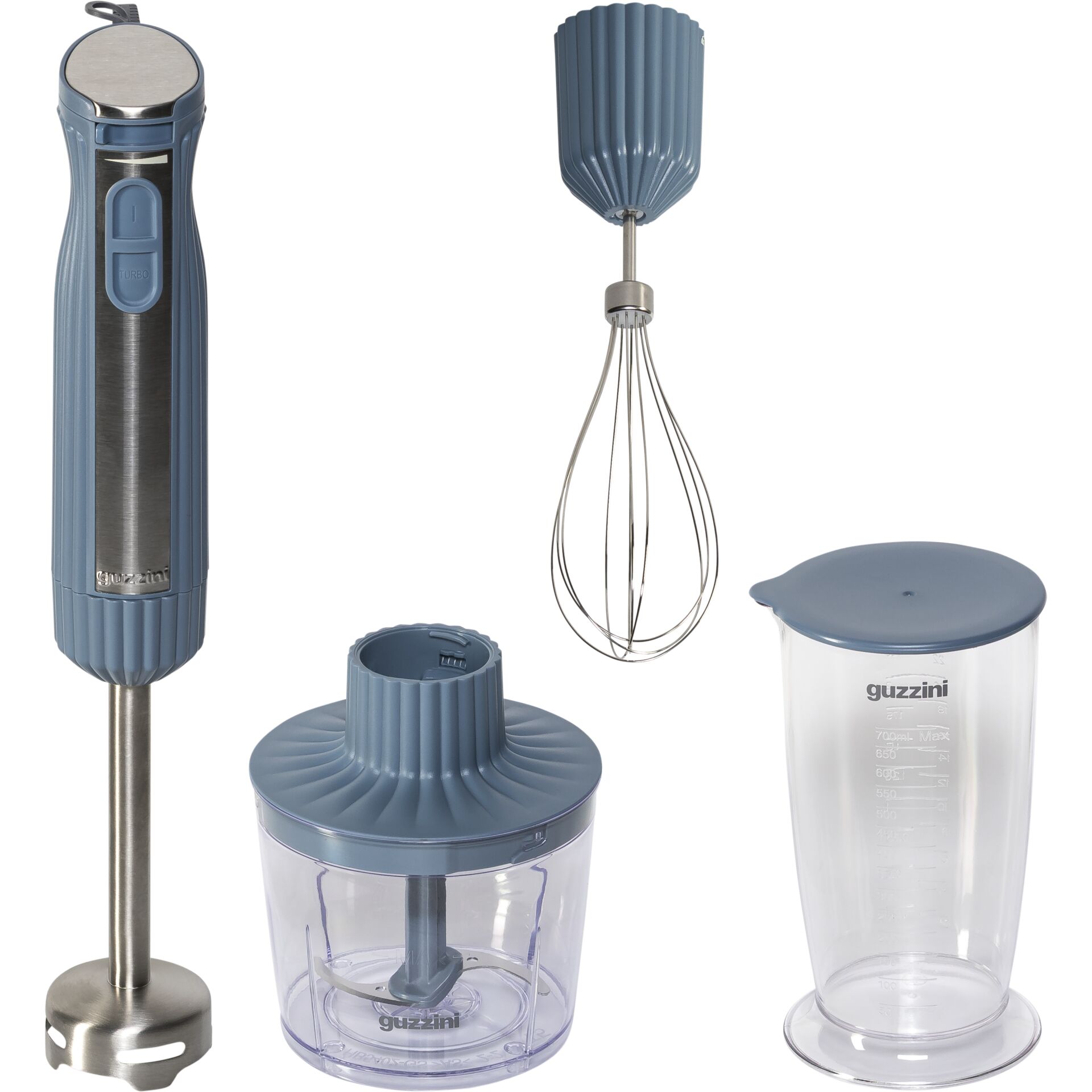 Mixer, Hand blender, Whisk, Chopper, Measuring cup