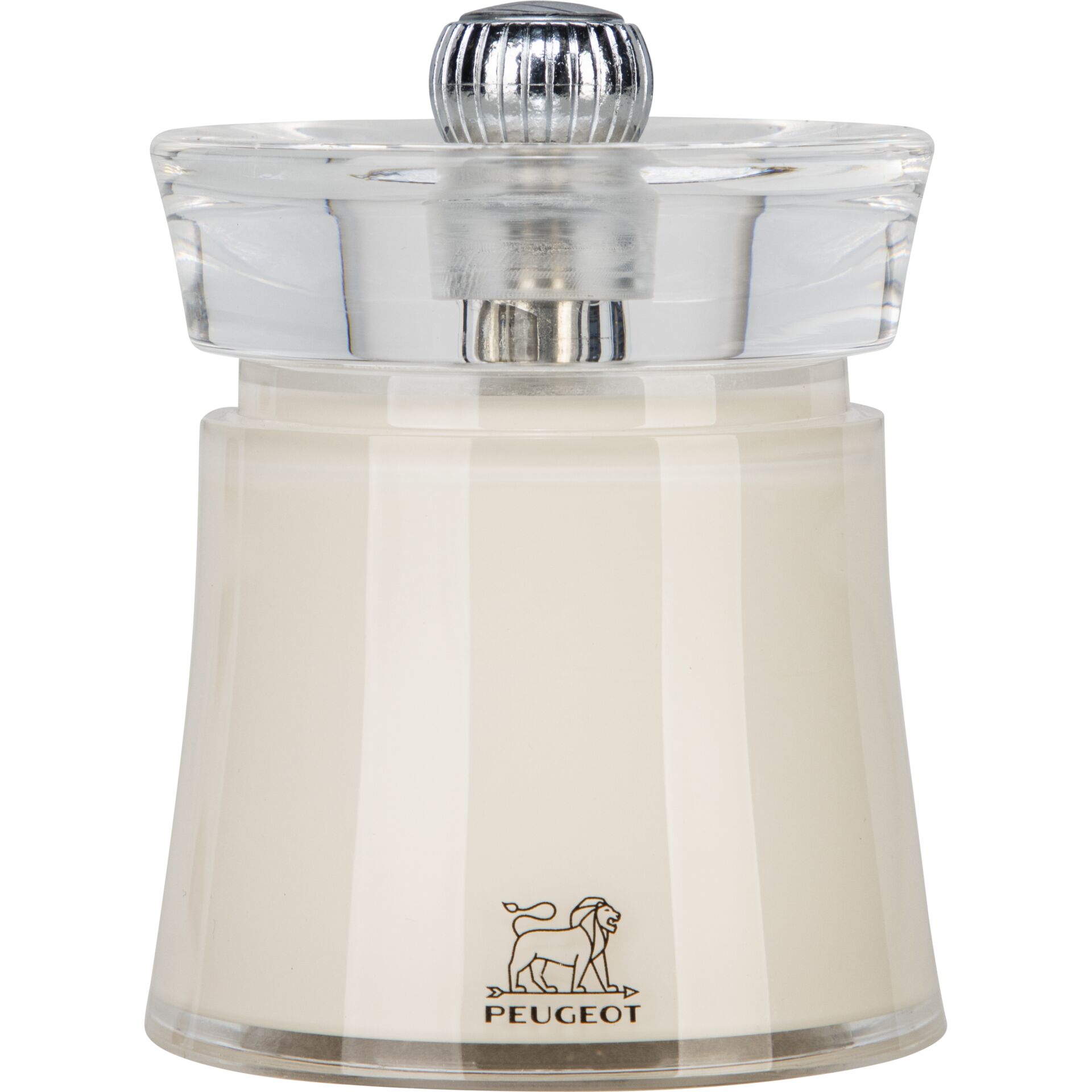 Parfumflakon, Flakon, Glaskörper, cremefarbener, Peugeot Logo