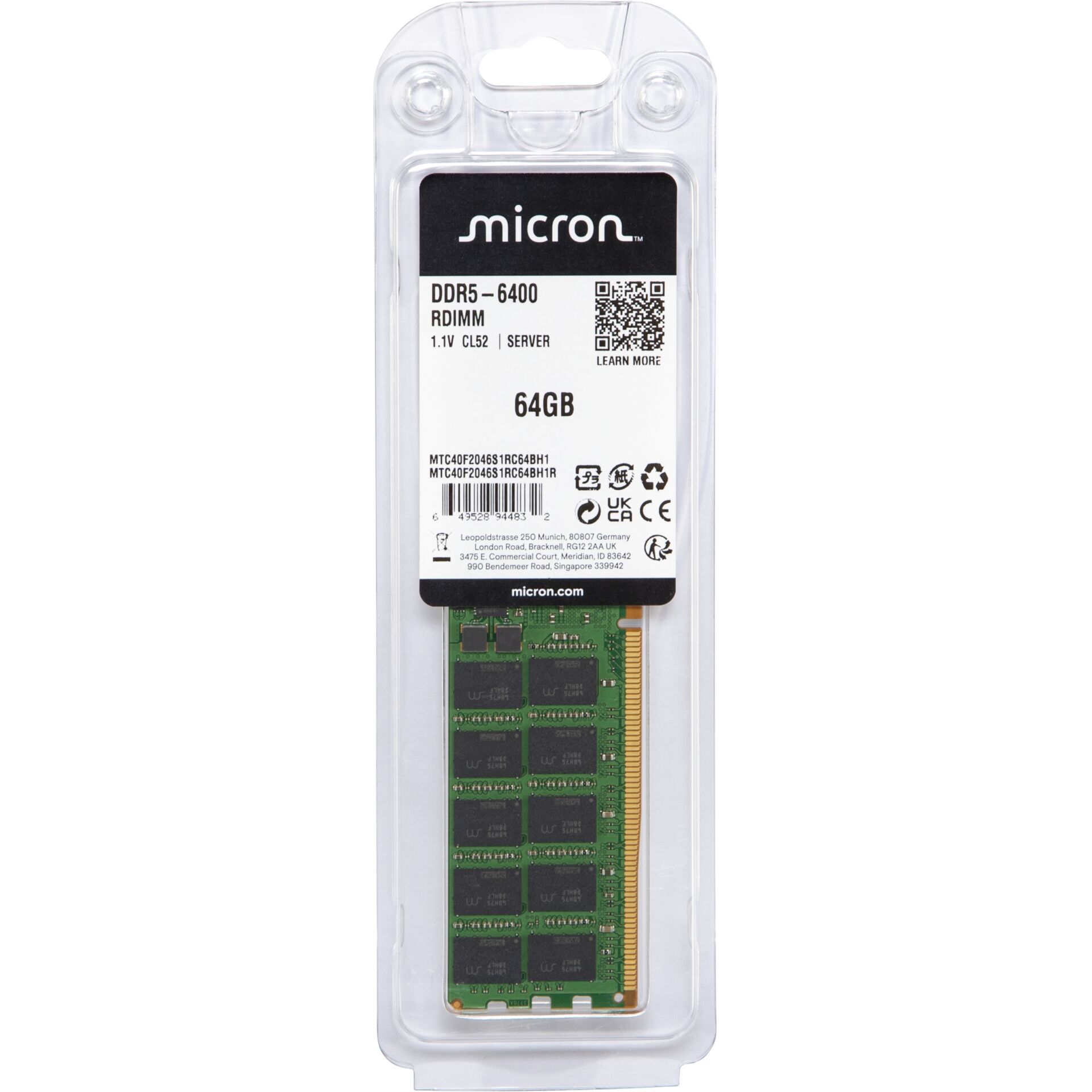 RAM, DDR5, 64GB, SO-DIMM, PCRAM