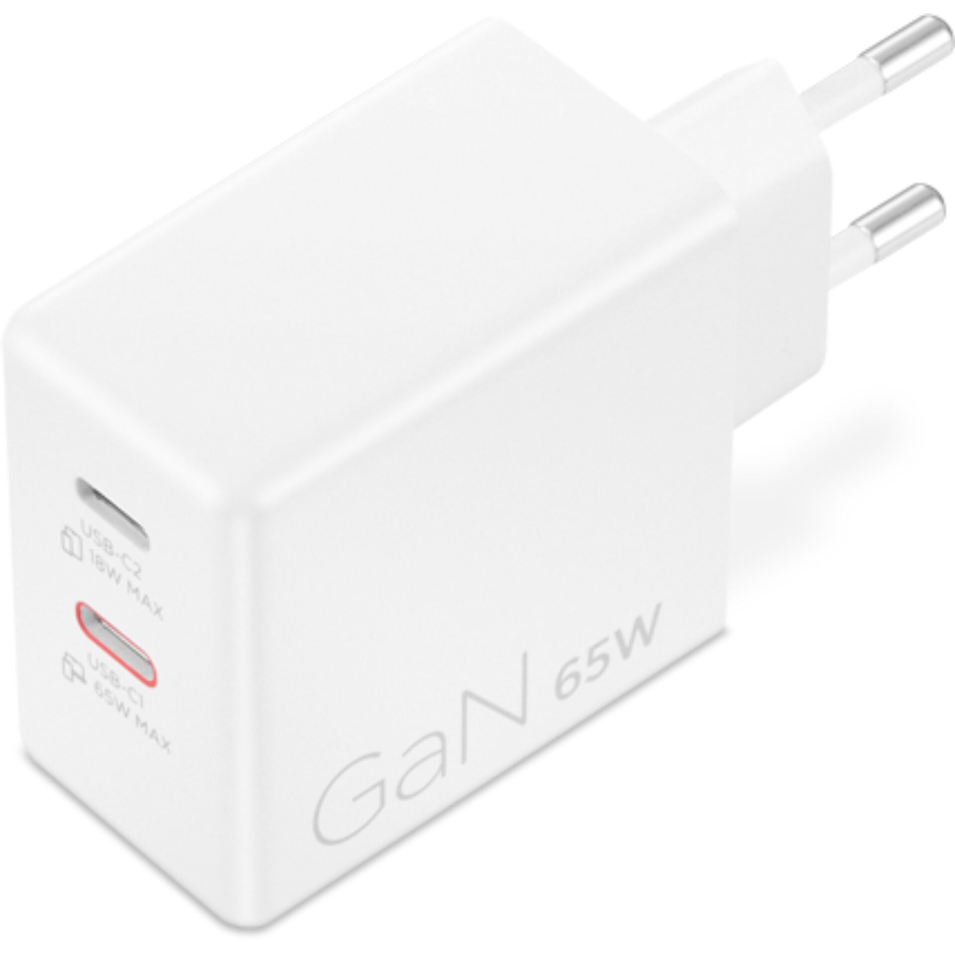 USB-C-Ladegerät, Wandladegerät, 65W, gaN, USB-C-Ausgang