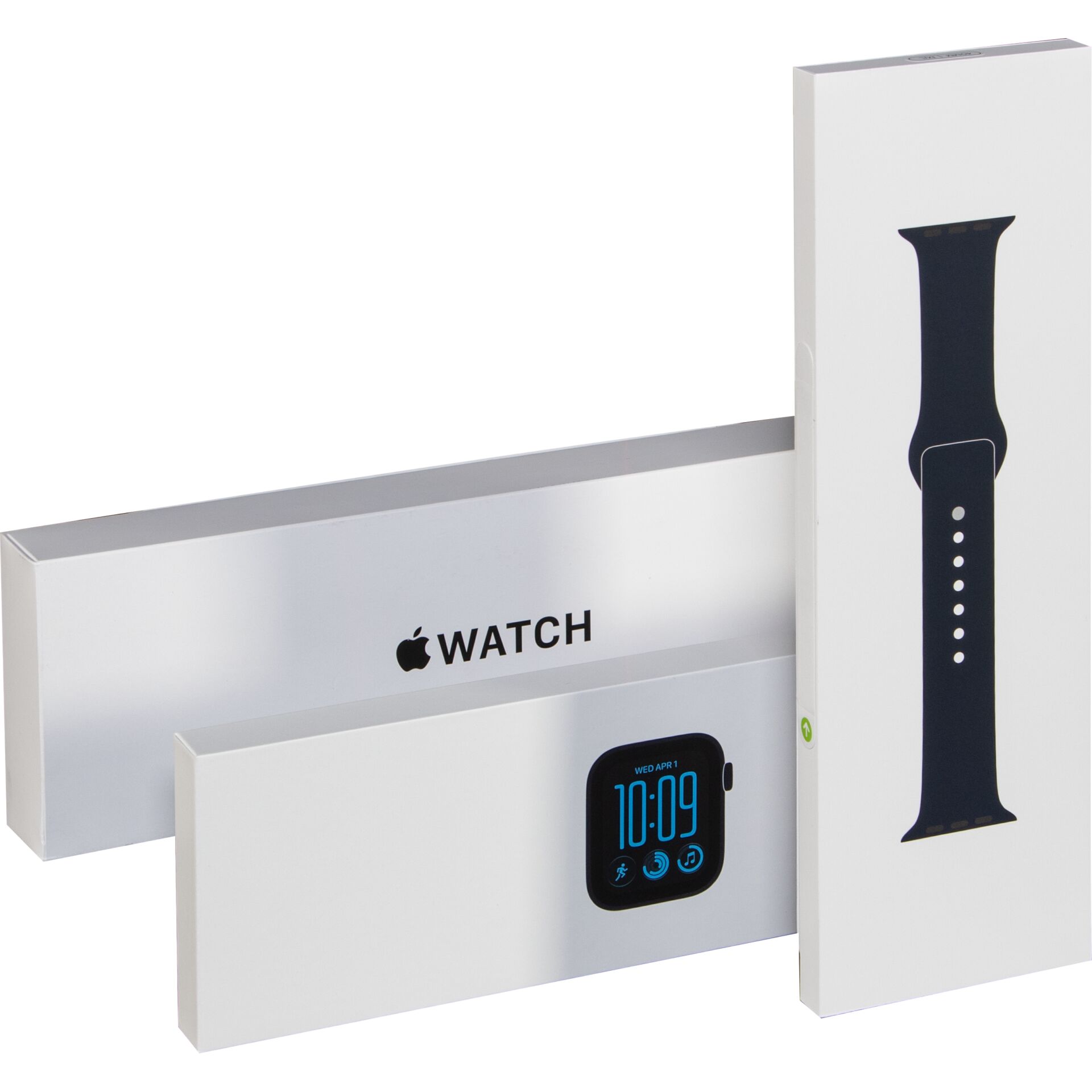 apple watch, smartwatch, watch band, box, packaging