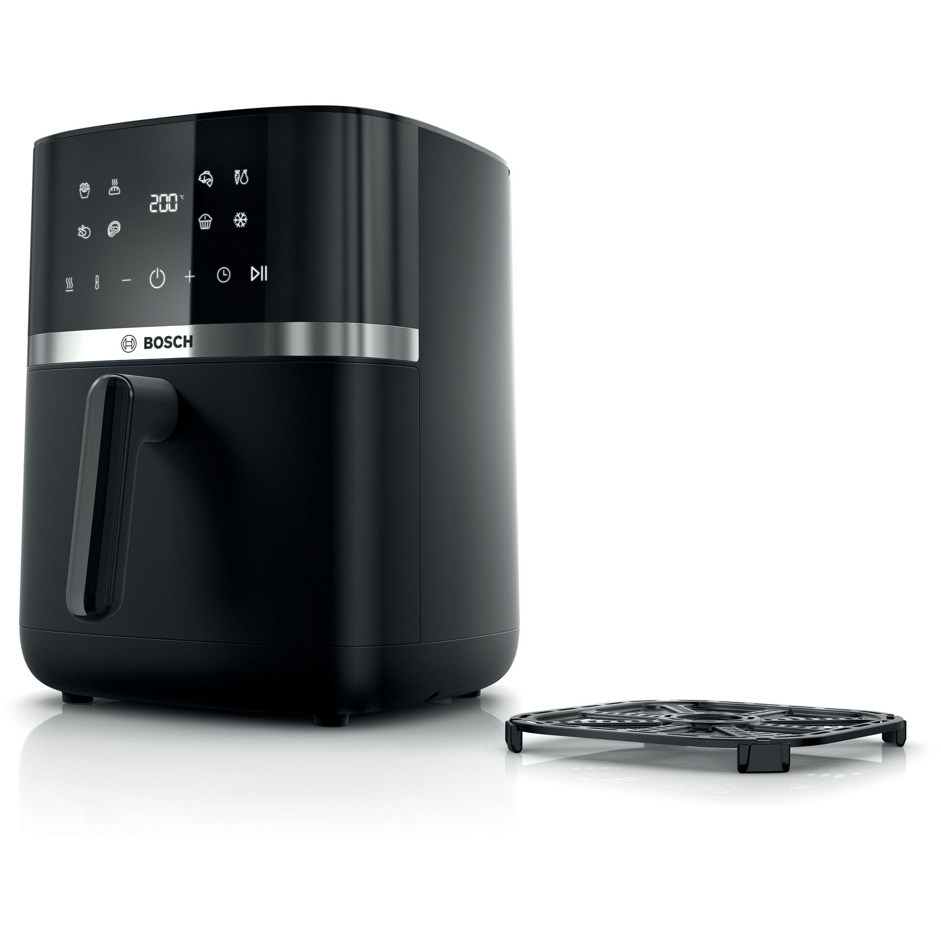 Air fryer, Küche, Fritteuse, Digitaler Bildschirm, Schwarz