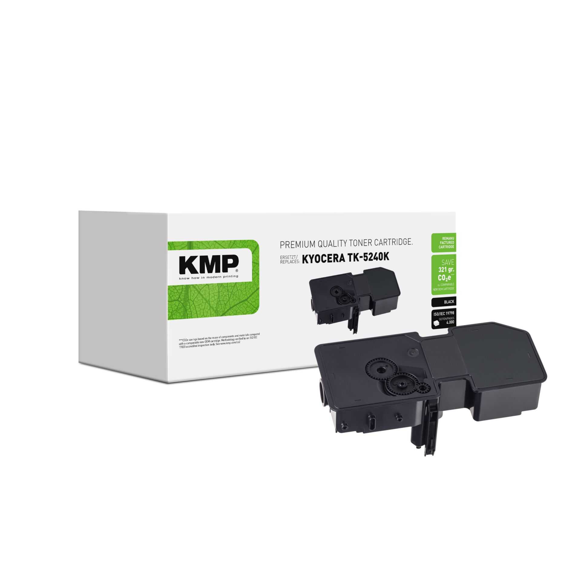 Adapter, Elektronik, Pistole, Waffe, Tonerpatrone, Kyocera TK-5240K, KMP, Drucker Zubehör, Schwarz