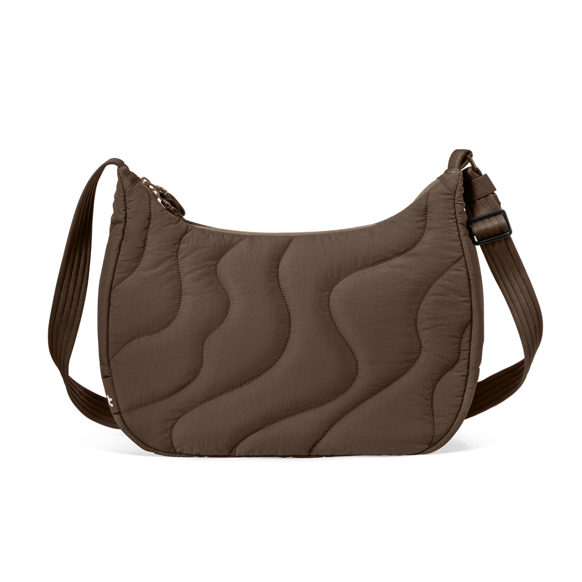 handtasche, schultertasche, braun, gequiltet, verstellbarer strap