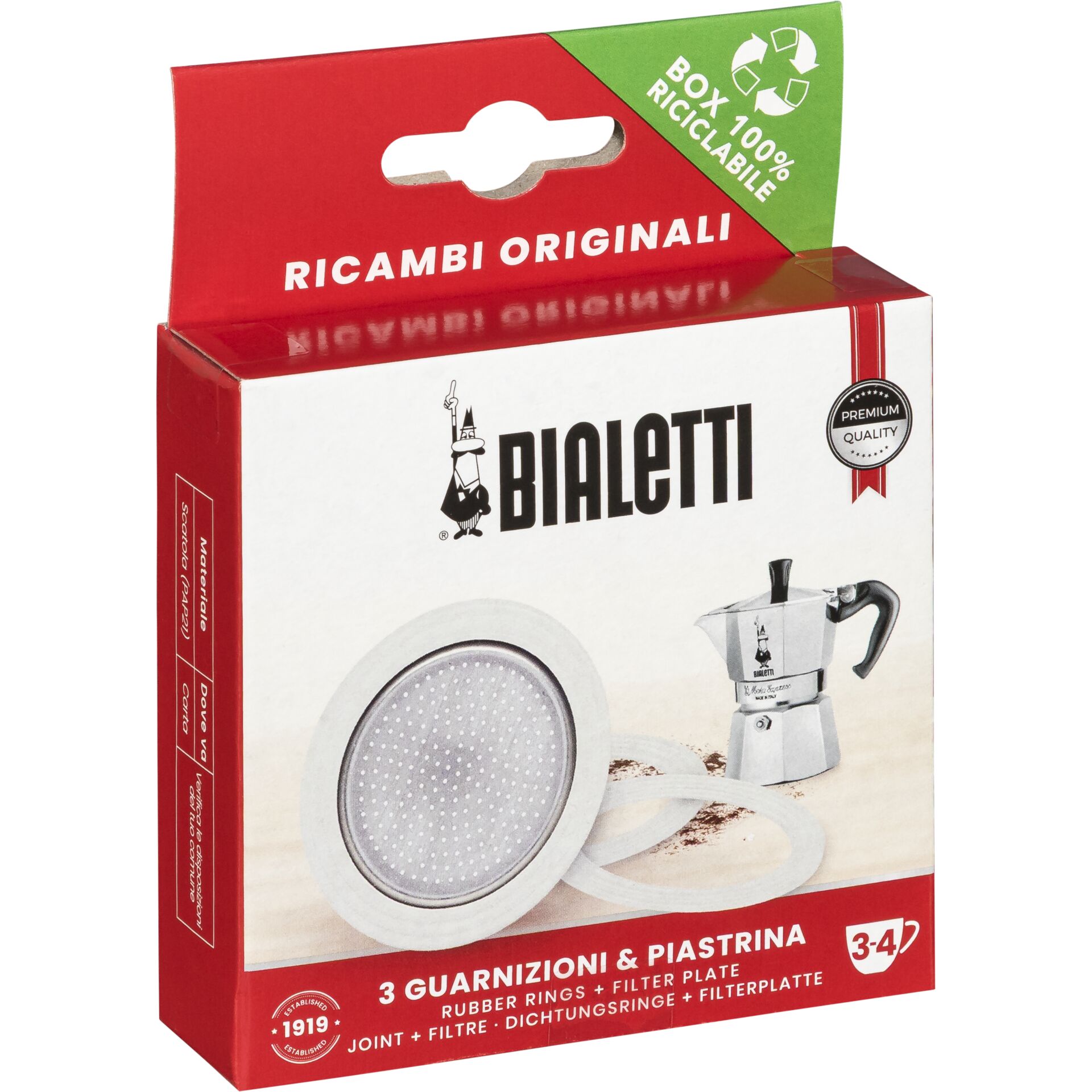 Kaffeemaschinen-Teil, Gummiringe, Filterschale, Spirale?, Bialetti-Original