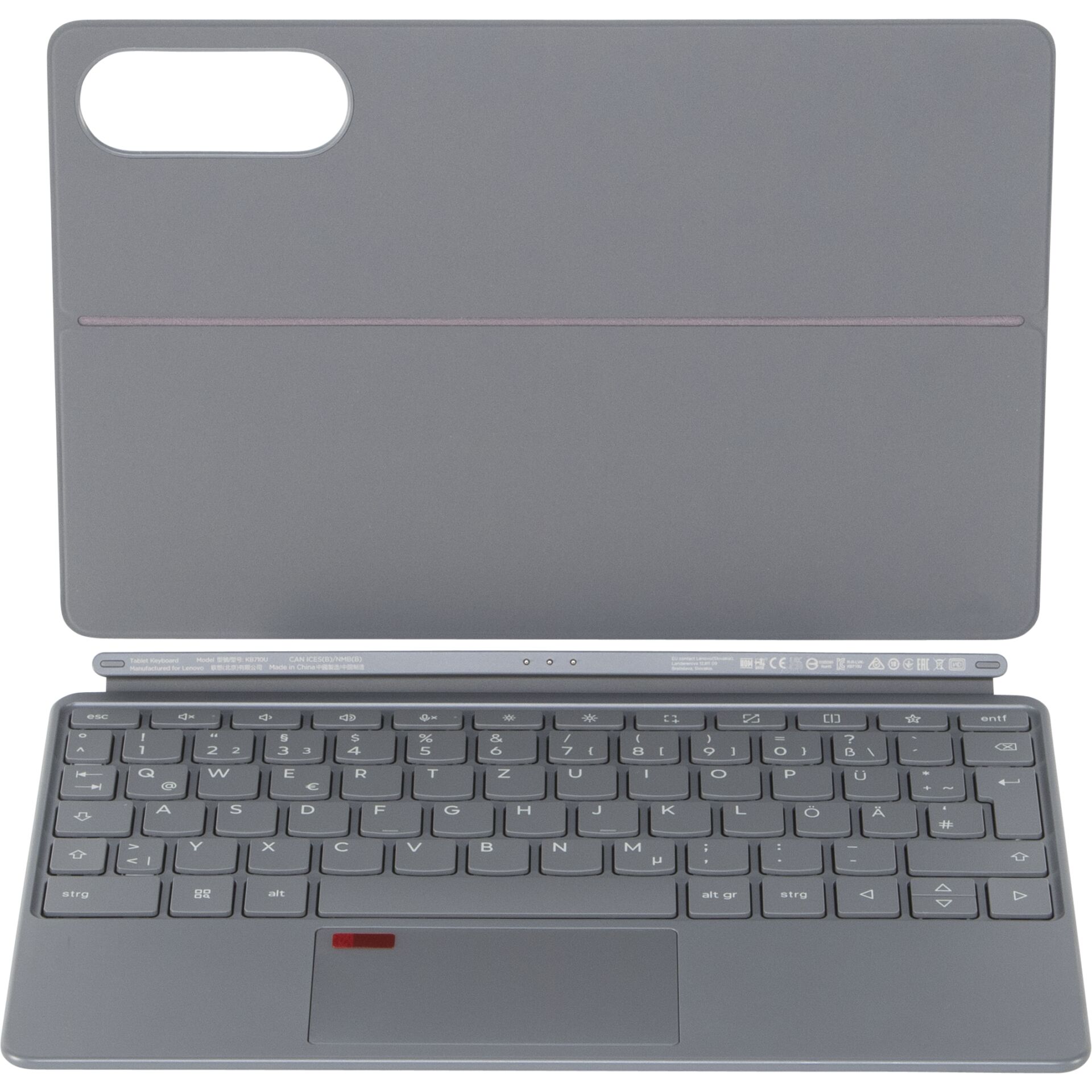 Tablet, Tastatur, Hülle, Grau, Klappbar