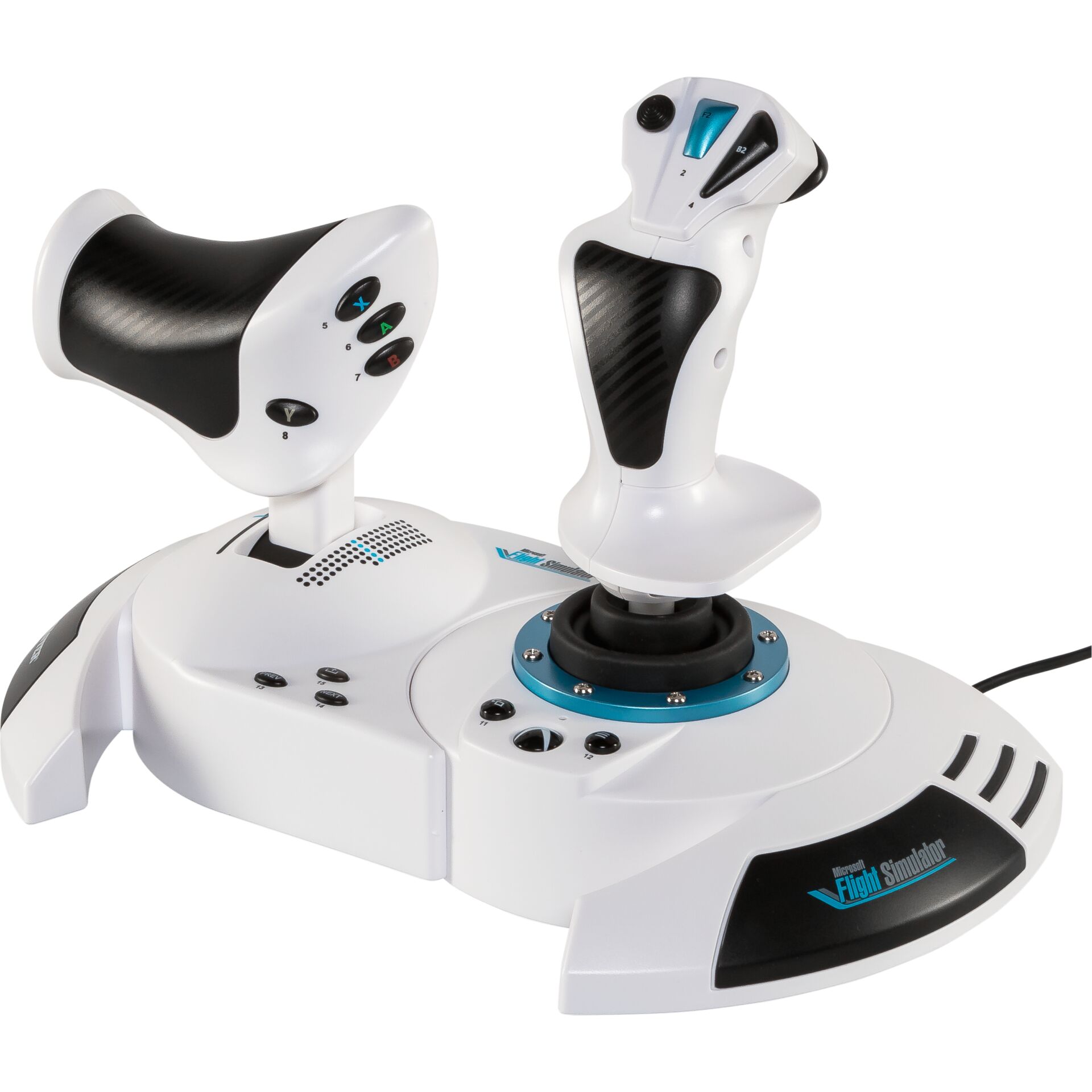 Joystick, Flug-Simulator Controller, Simulationssteuerung, USB-Verbindung, Ruderkonsole