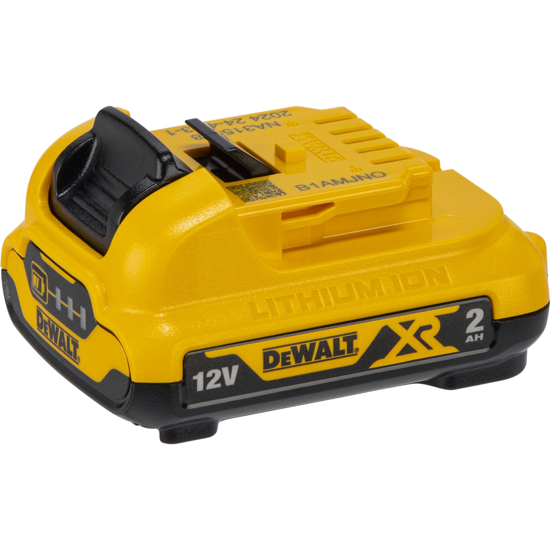 Li-Ion Akku, 12V, 2Ah, DeWalt XR, auf Laderlade