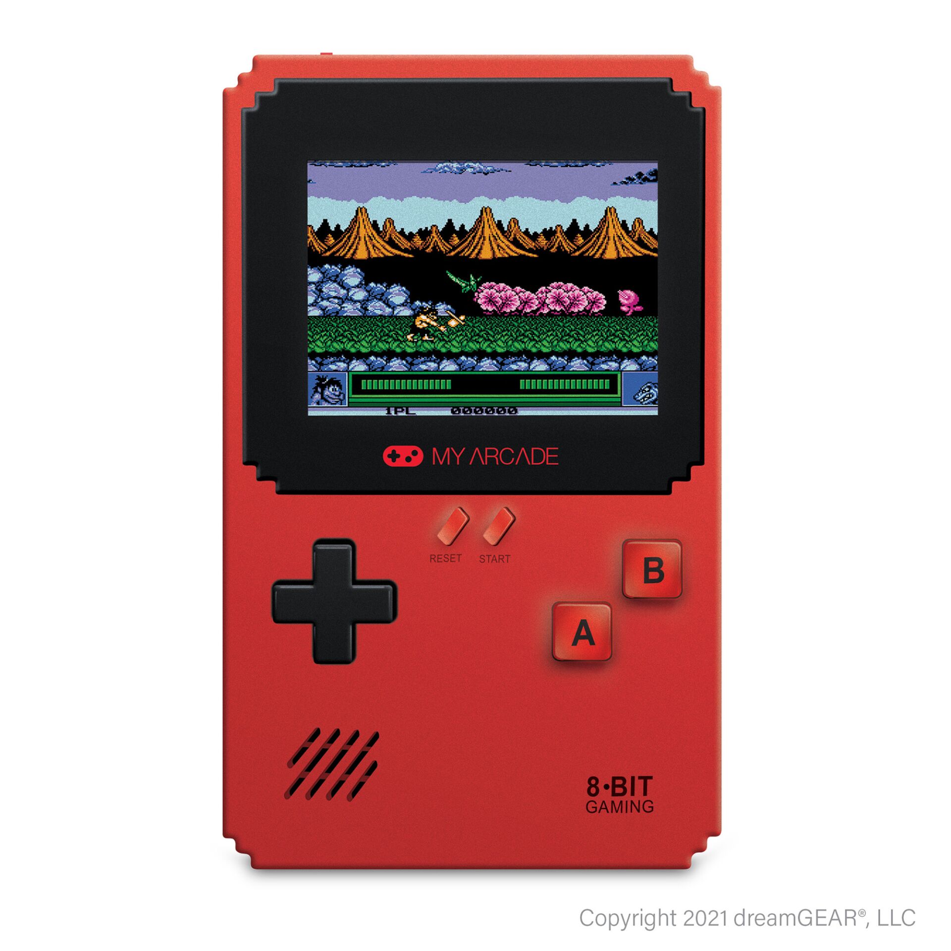 handheld, spiele, retrogaming, pixelkunst, rote konsole