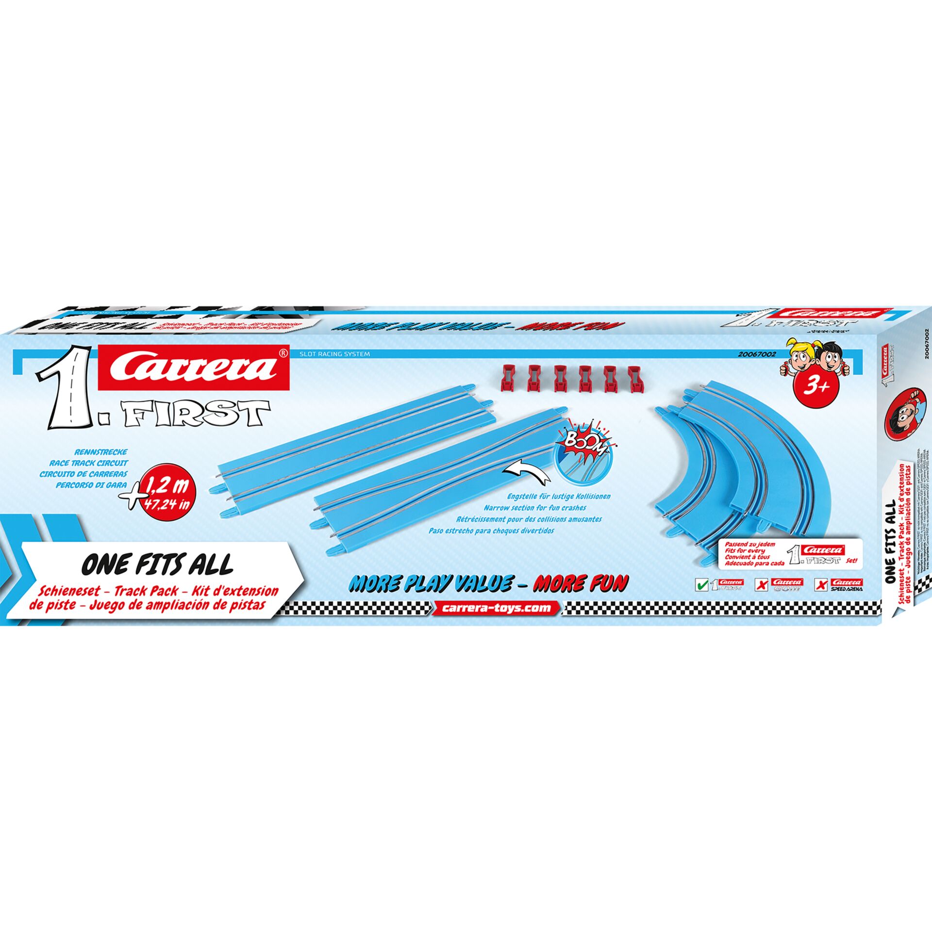 Slotrennen, Autostrecke, Blauer Streckenteil, Kit, Rennset