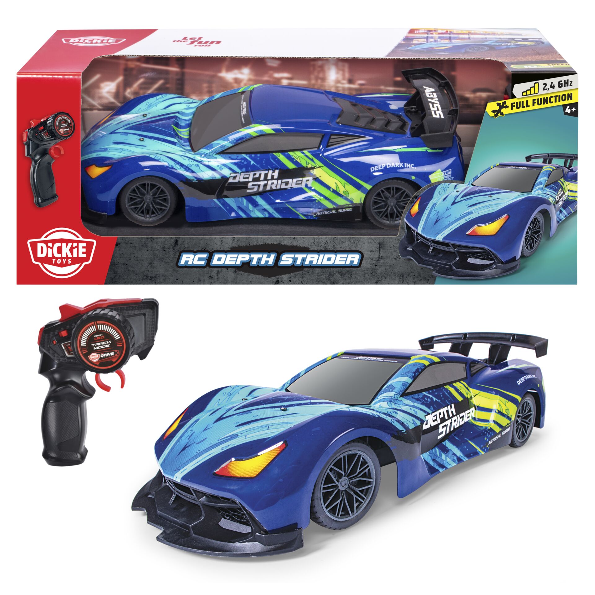 RC-Auto, Depth Strider, blaues Auto, Fernsteuerung, Sportwagen