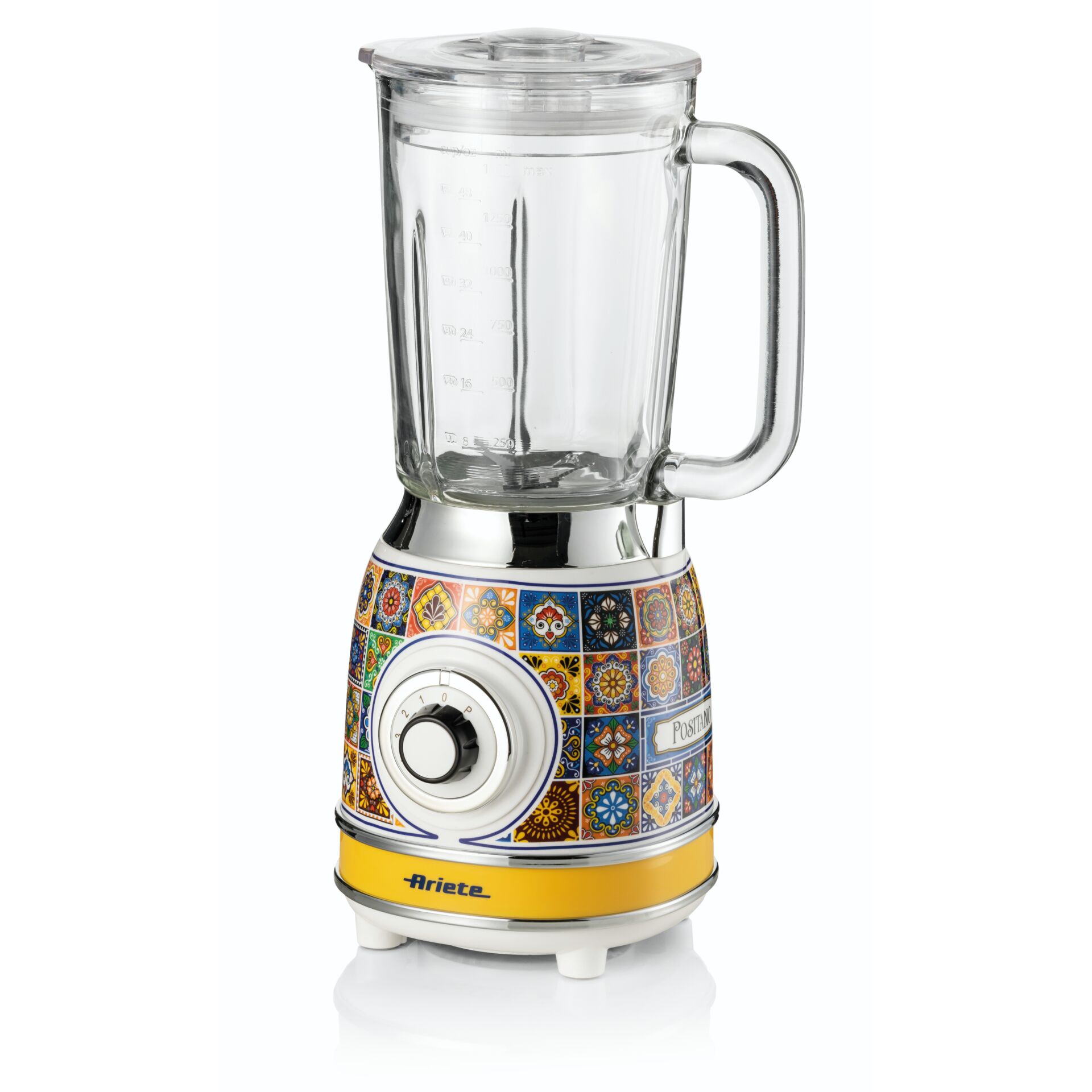 Gerät, Elektrisches Gerät, Mischer, Stabmixer, Blender, Küchenmaschine, Glasbehälter, farbiges Muster, Küchenzubehör