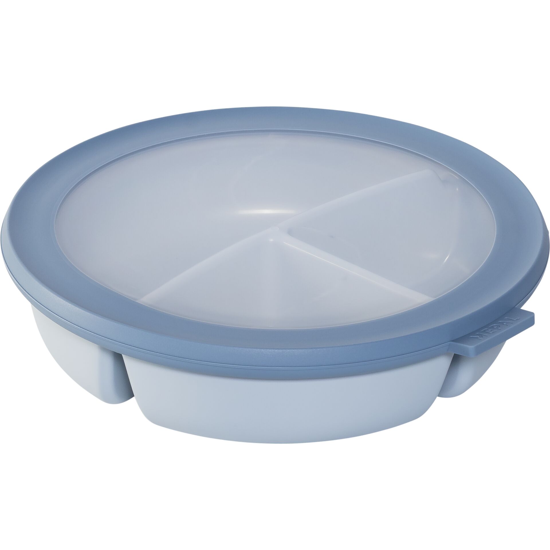 Lunchbox, Geteilt, Blau, BPA-frei, Behälter