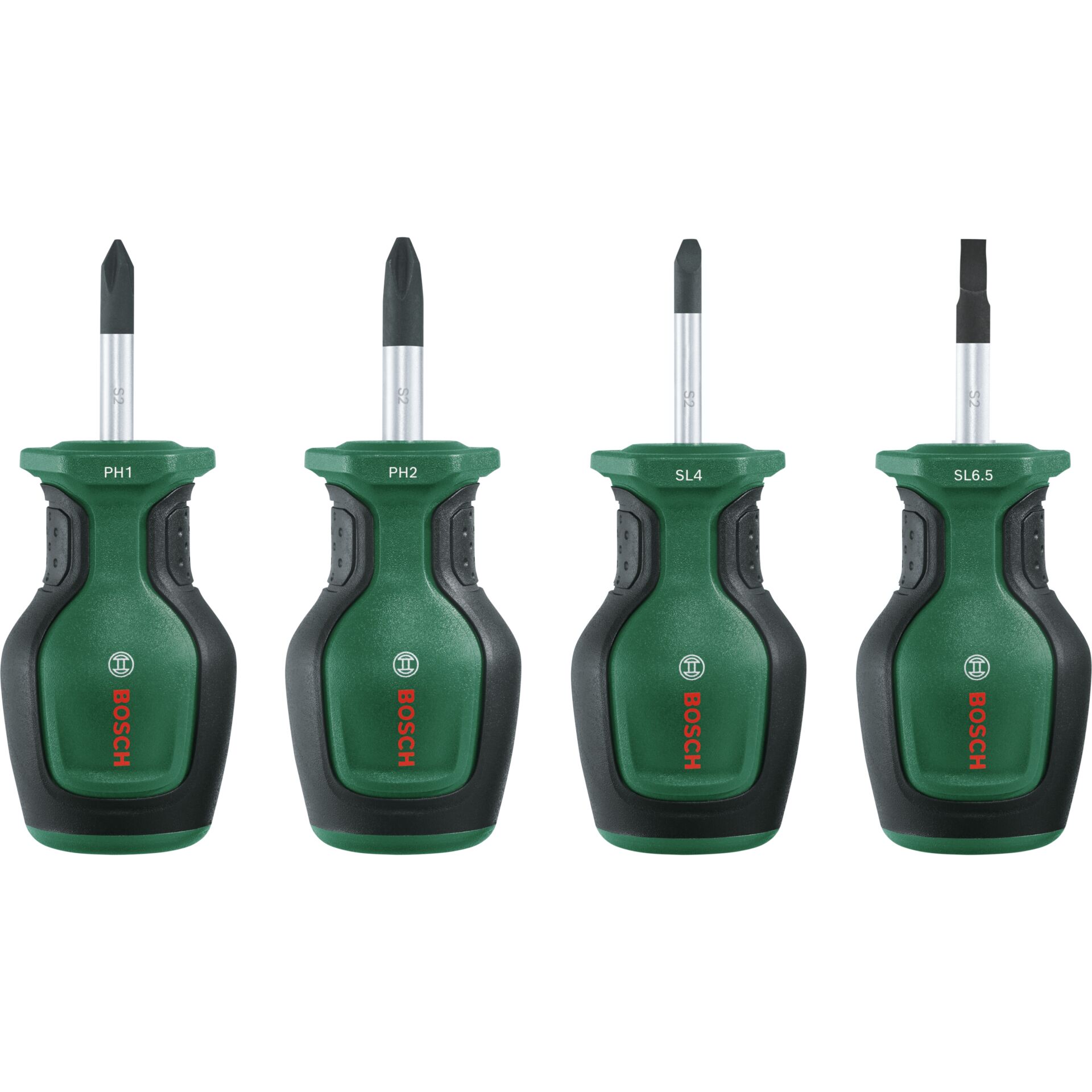 Schraubendreher, Torx/ Phillips Bits, Schraubendreher-Satz, Griff grün, Klingenaufsatz