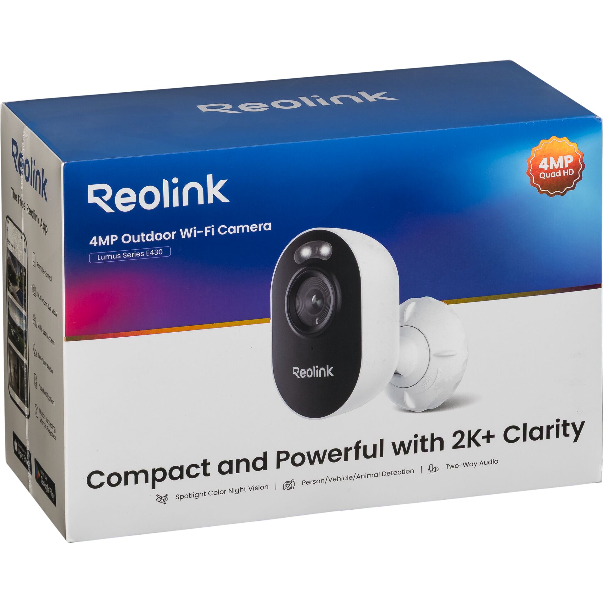 Elektronik, Kamera, Fön, Gerät, Elektrisches Gerät, 4MP, Outdoor, Wi-Fi, Kamera, Verpackung