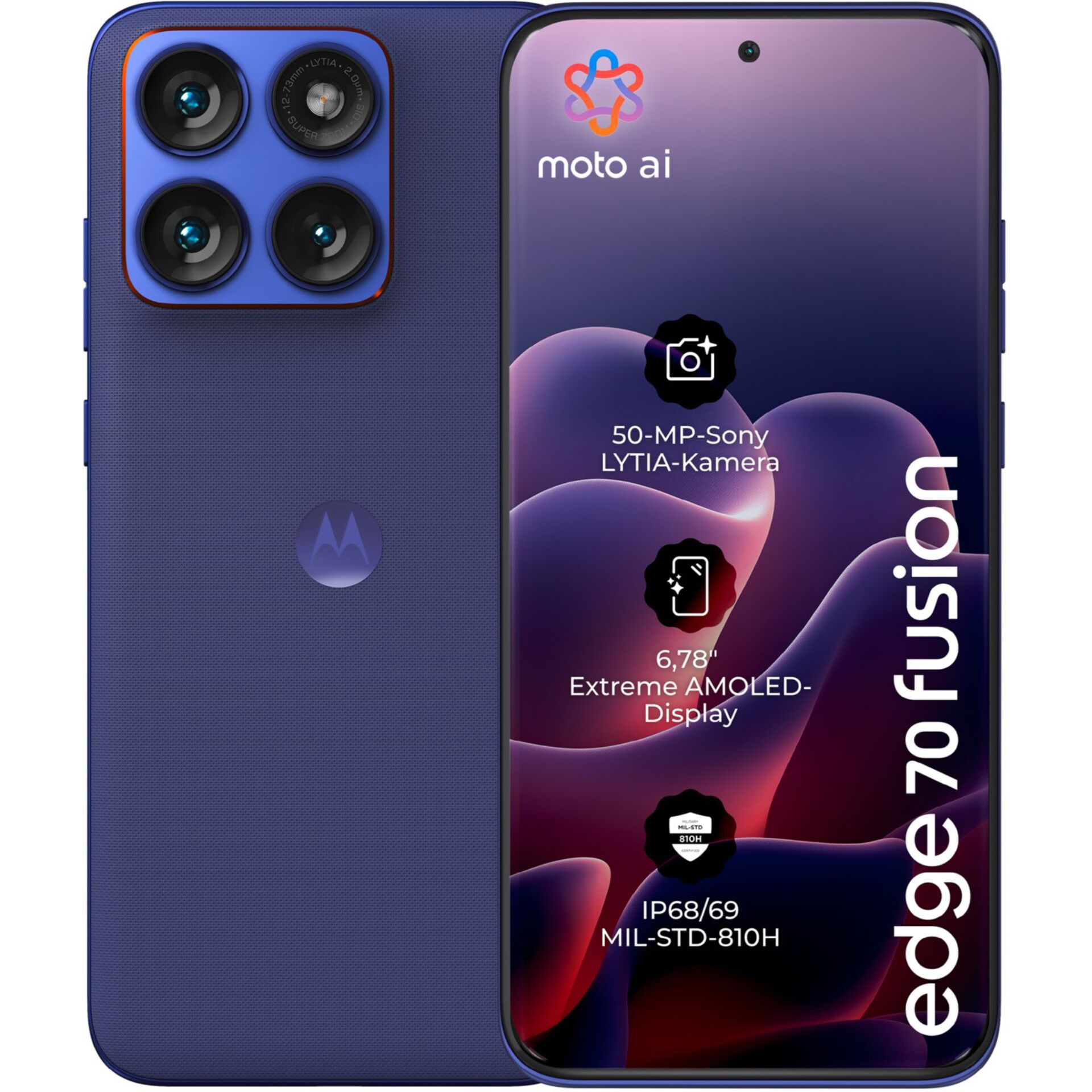 smartphone, quad camera, lila, AMOLED-Display, 6,7 Zoll