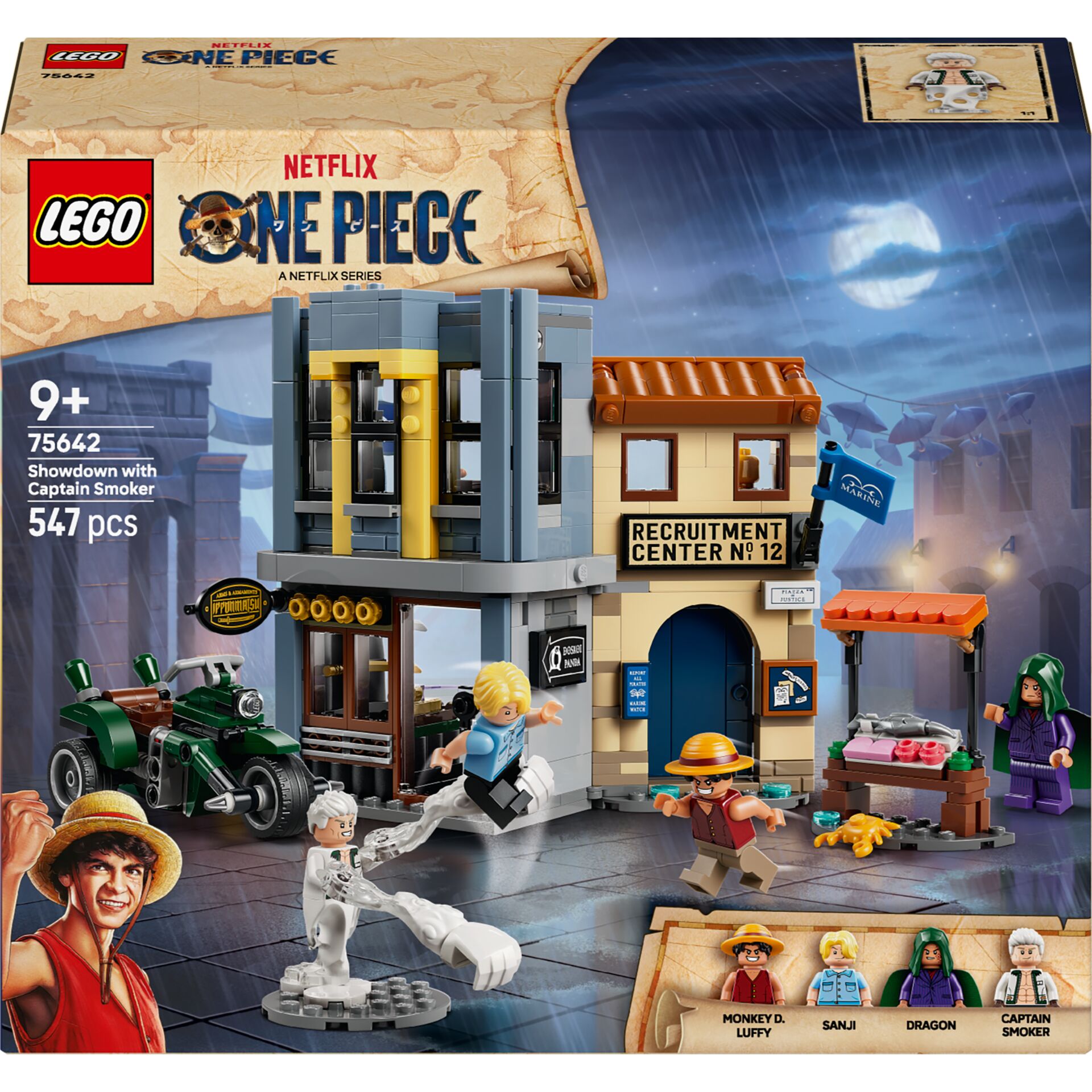 Lego, One Piece, Set, Block building, 647 pieces